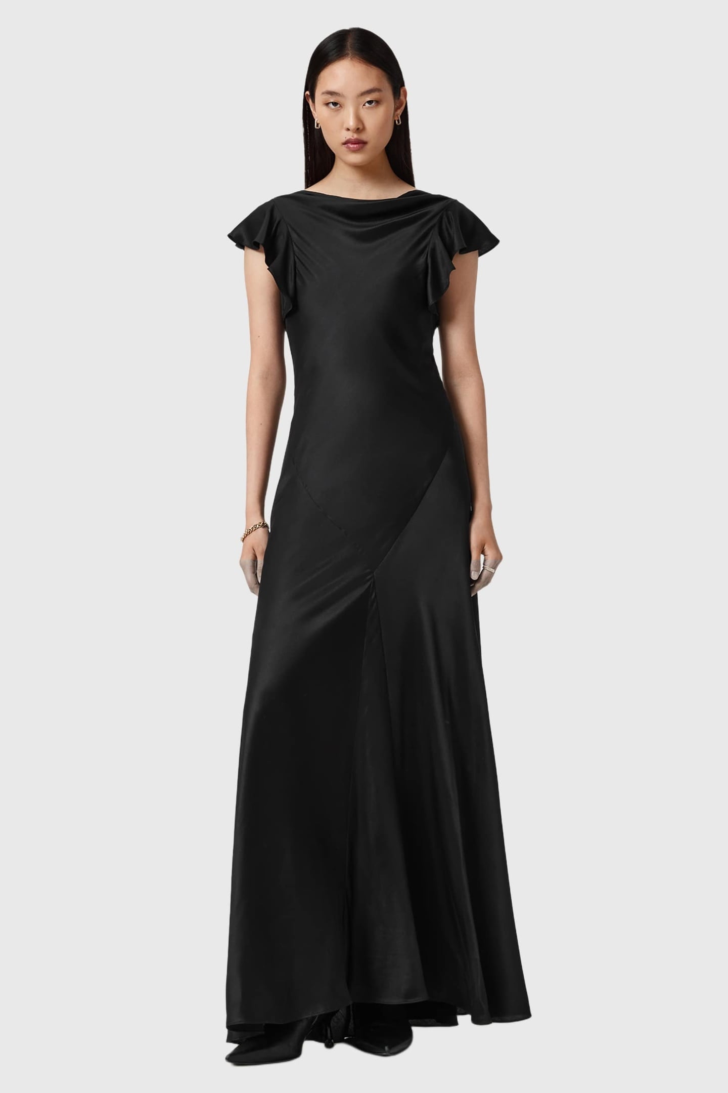 FLORA DRESS BLACK 2