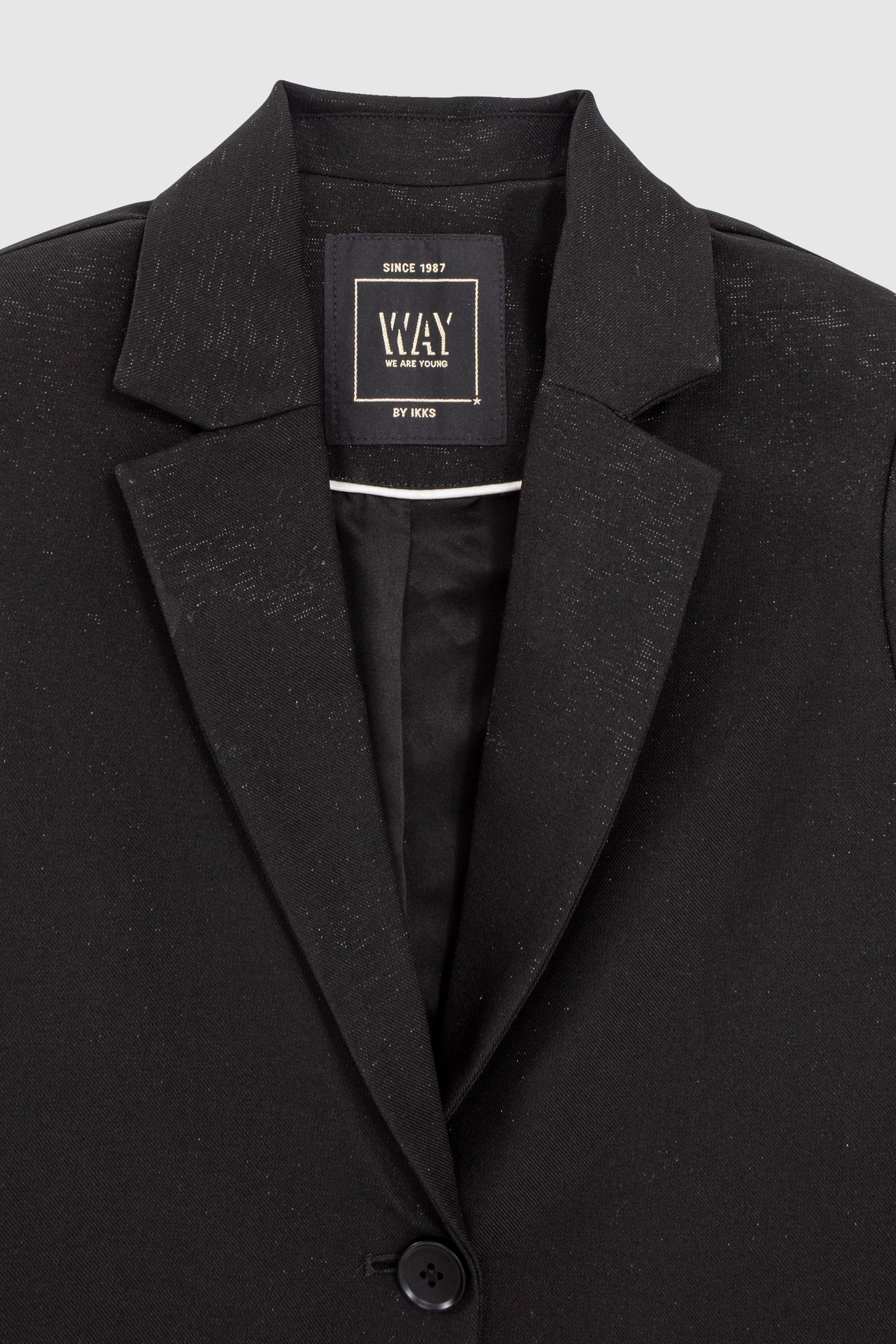 GIRLS' BLACK GLITTERY SUIT JACKET 3