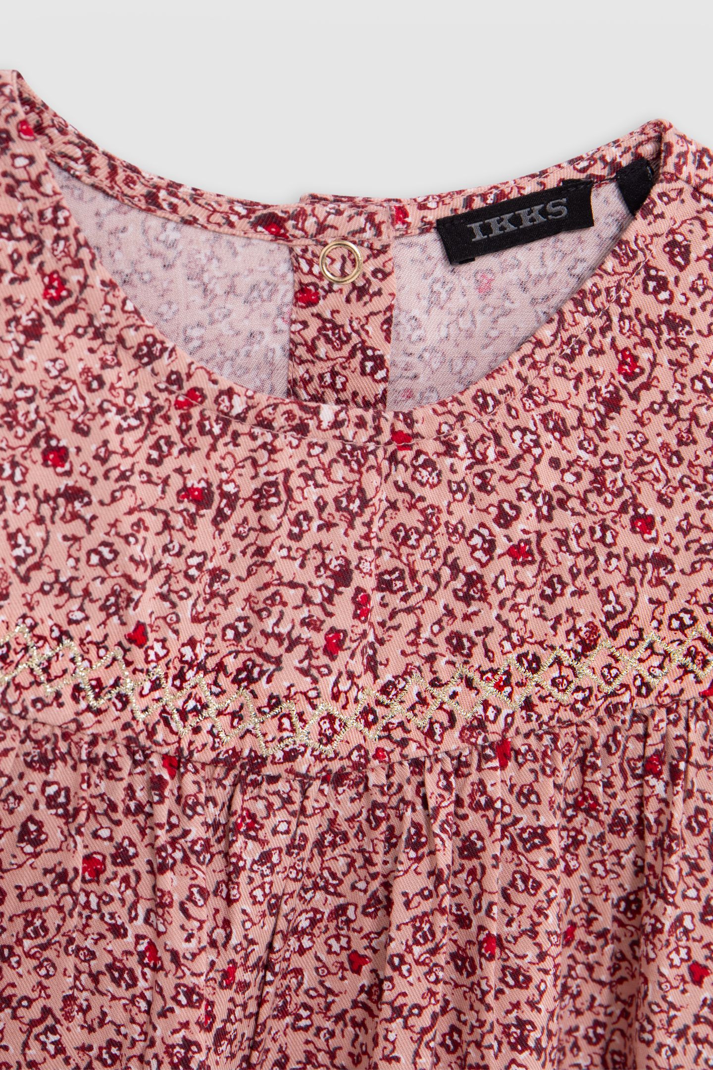 GIRL'S PINK FLORAL PRINT BLOUSE 2