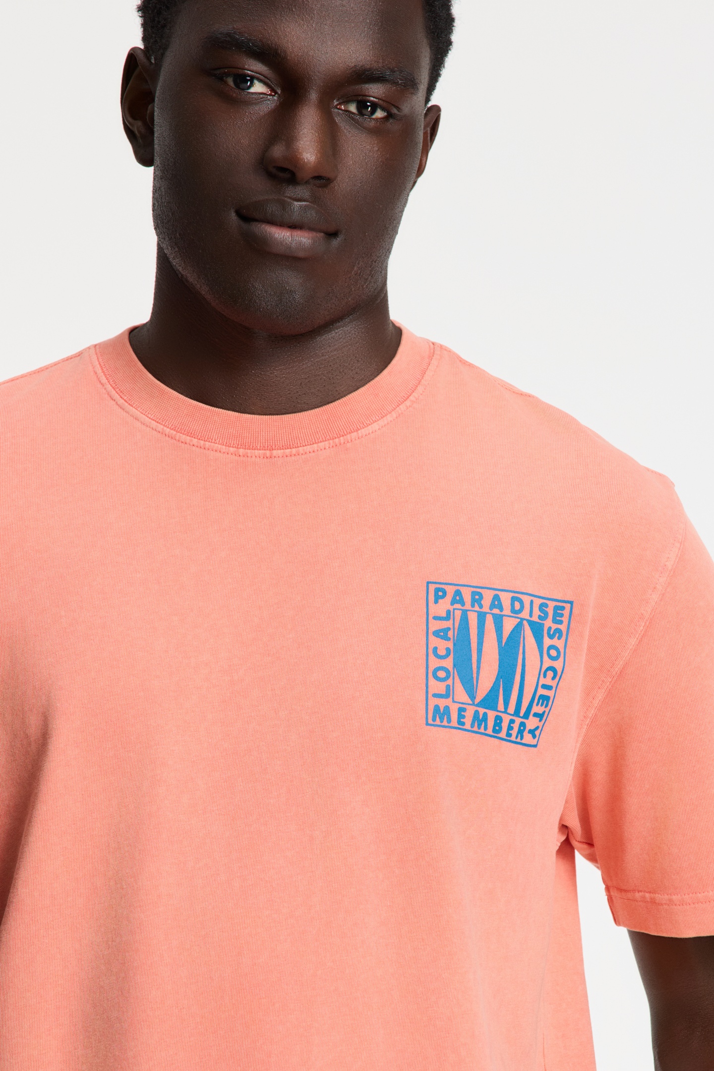 FINN RELAXED T-SHIRT PARADISE BLOCK ORANGE CORAL 7