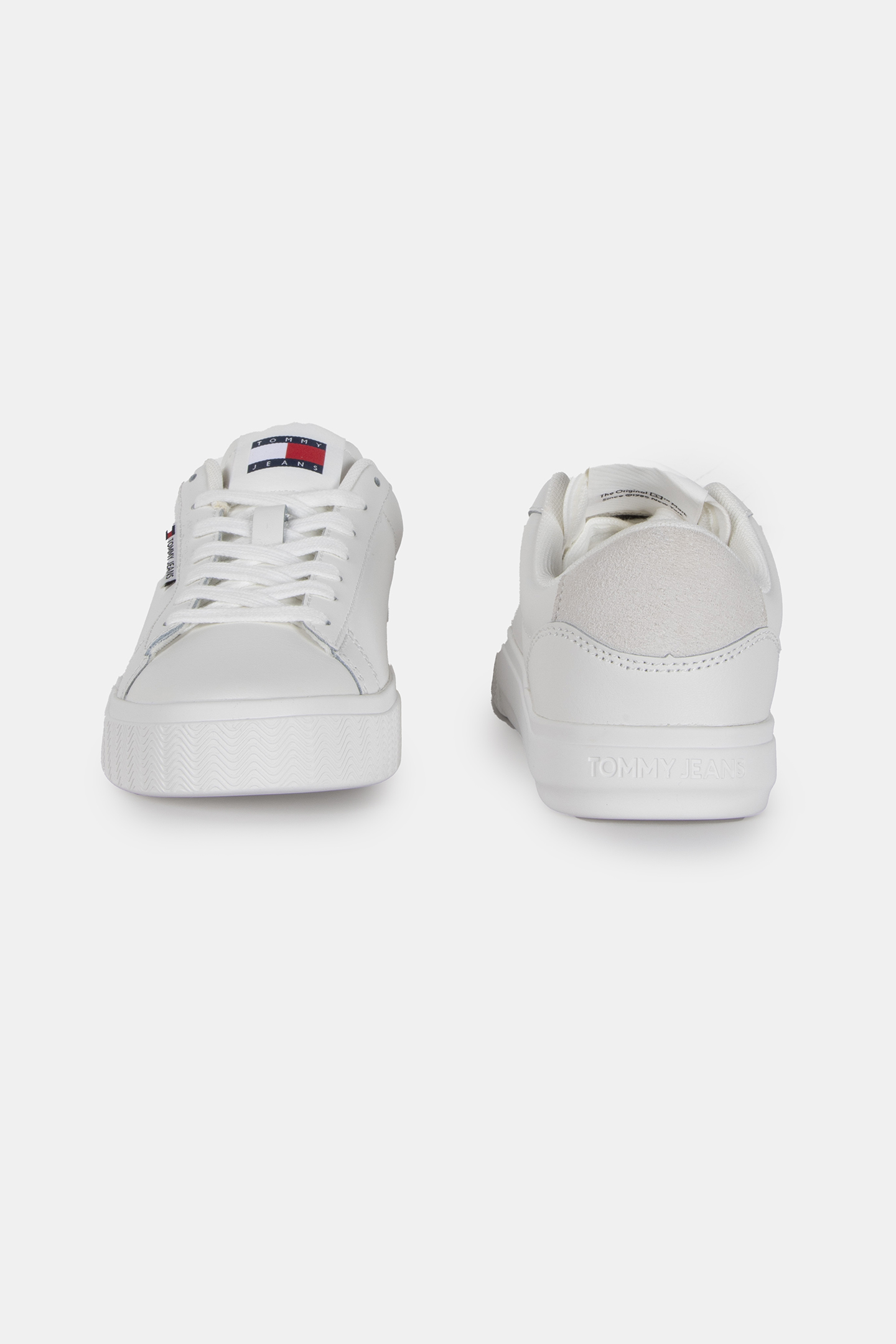 LEATHER CUPSOLE SNEAKER ECRU 2