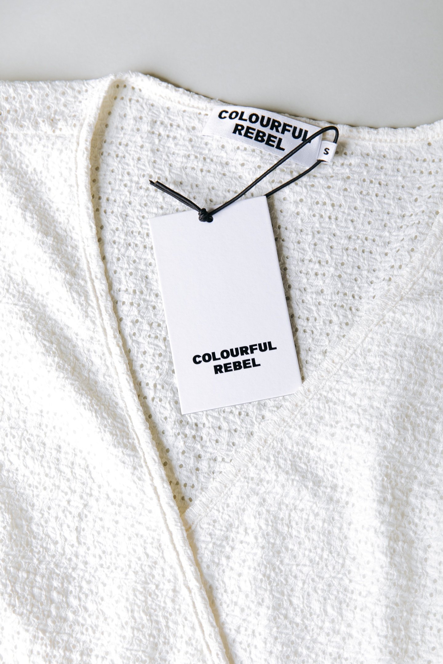 MILEY KNITTED STRUCTURE WRAP TOP OFF WHITE 5