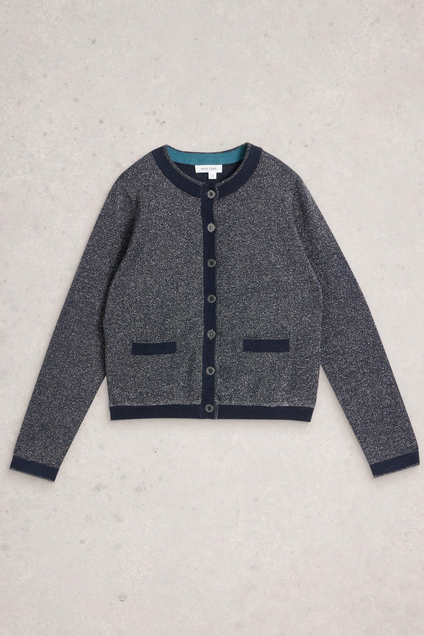 CHARLOTTE SPARKLE CARDI DARK NAVY 2