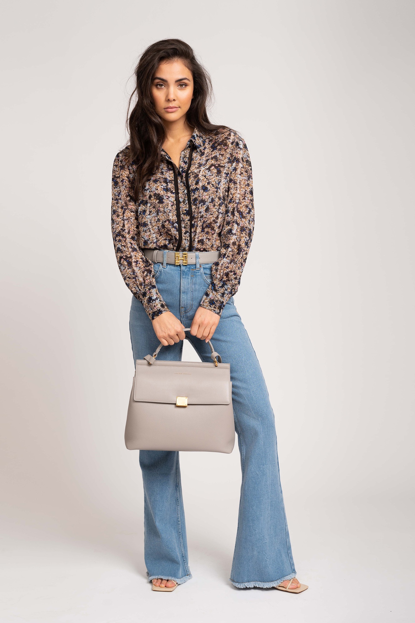 BELLA FLARE JEANS LIGHTNING BLUE 1