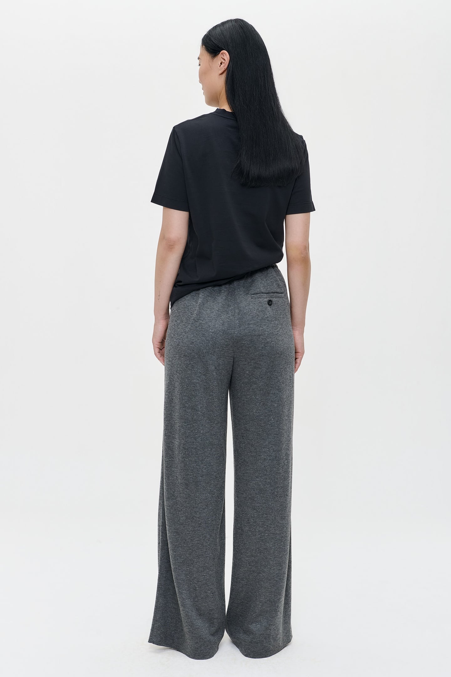 DOUBLE JERSEY DURBAN-2 PANTS GREY MELANGE 3