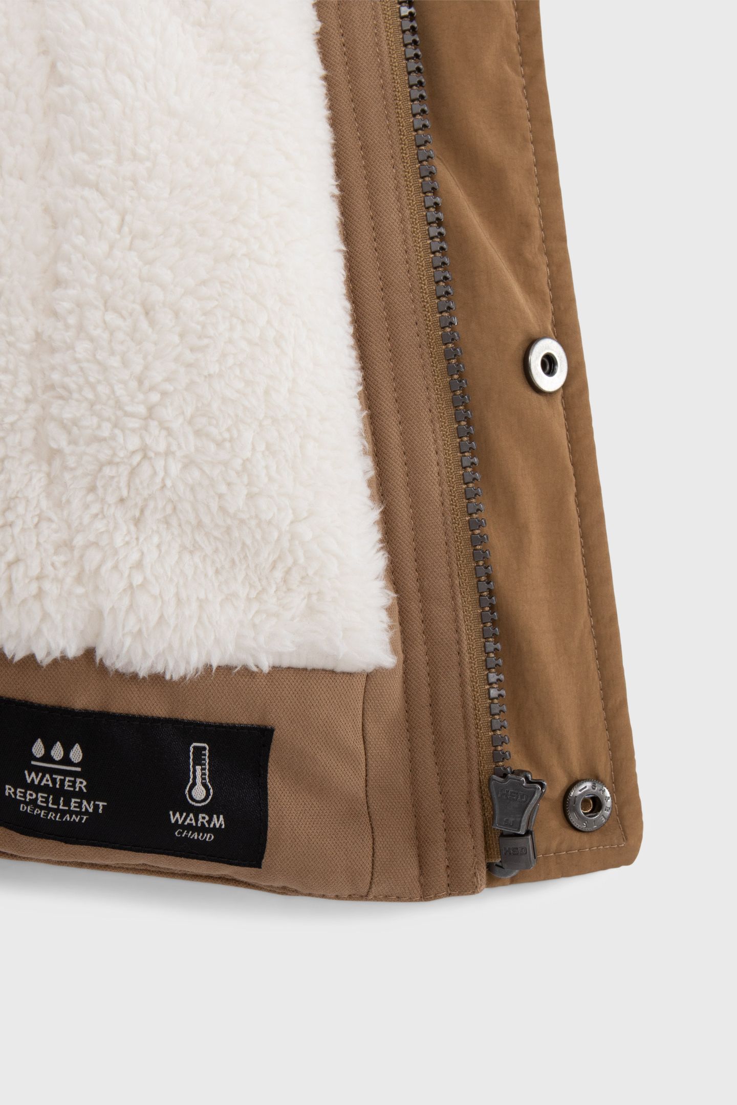 BABY BOY CAMEL TWO-PLY LINED PARKA 6