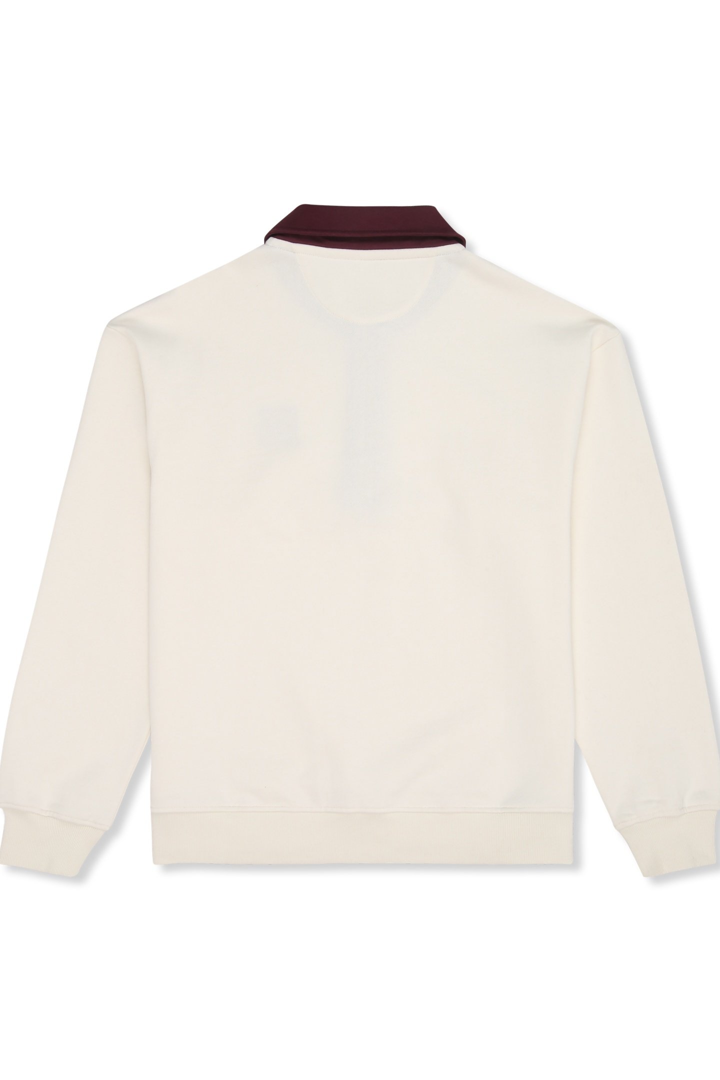 LAGRIO LOOSE POLO SWEATSHIRT EGRET-FIG 4