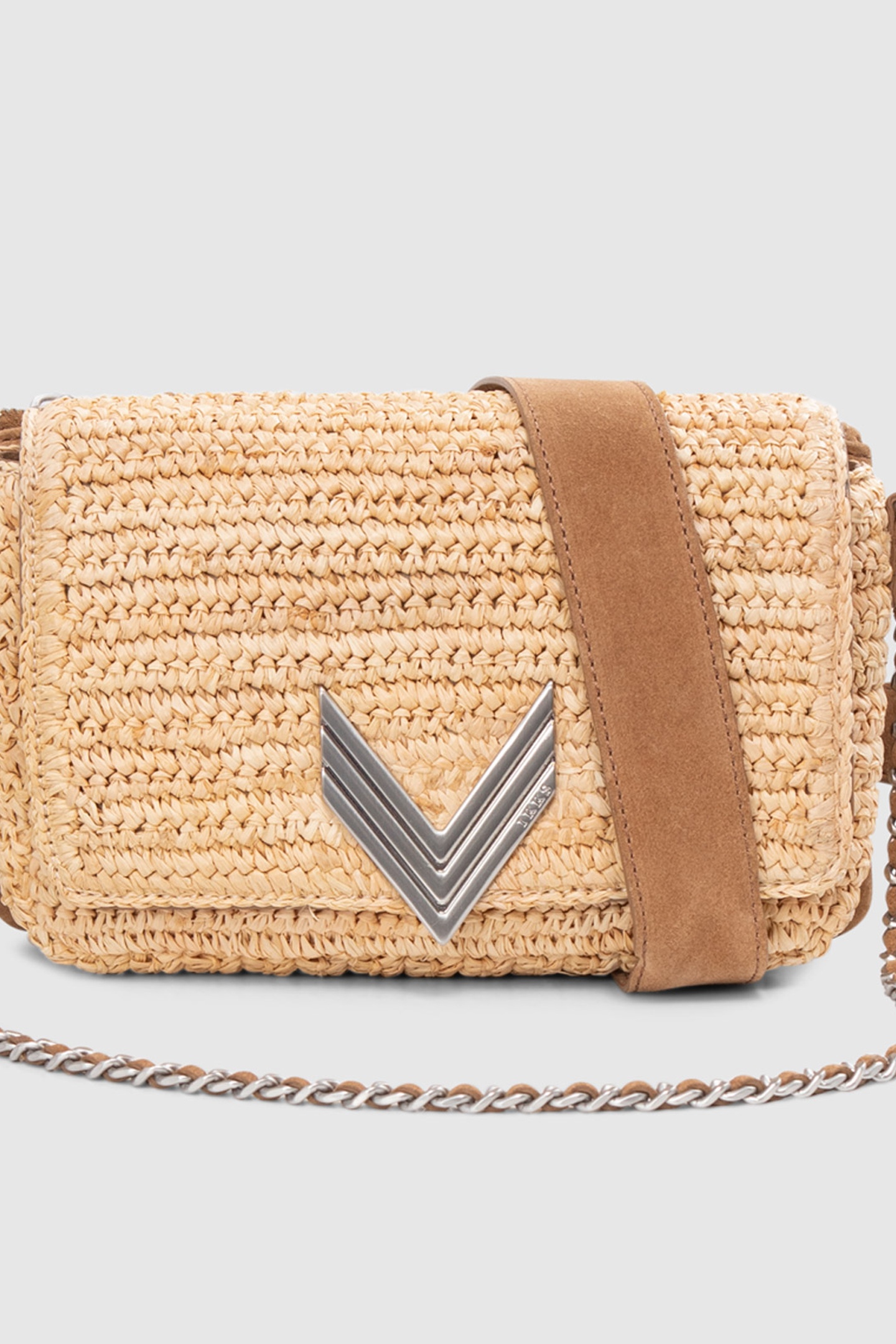 THE 111 BAMBOO BEACH CAMEL MIX RAFFIA AND SUEDE FOR WOMEN 6