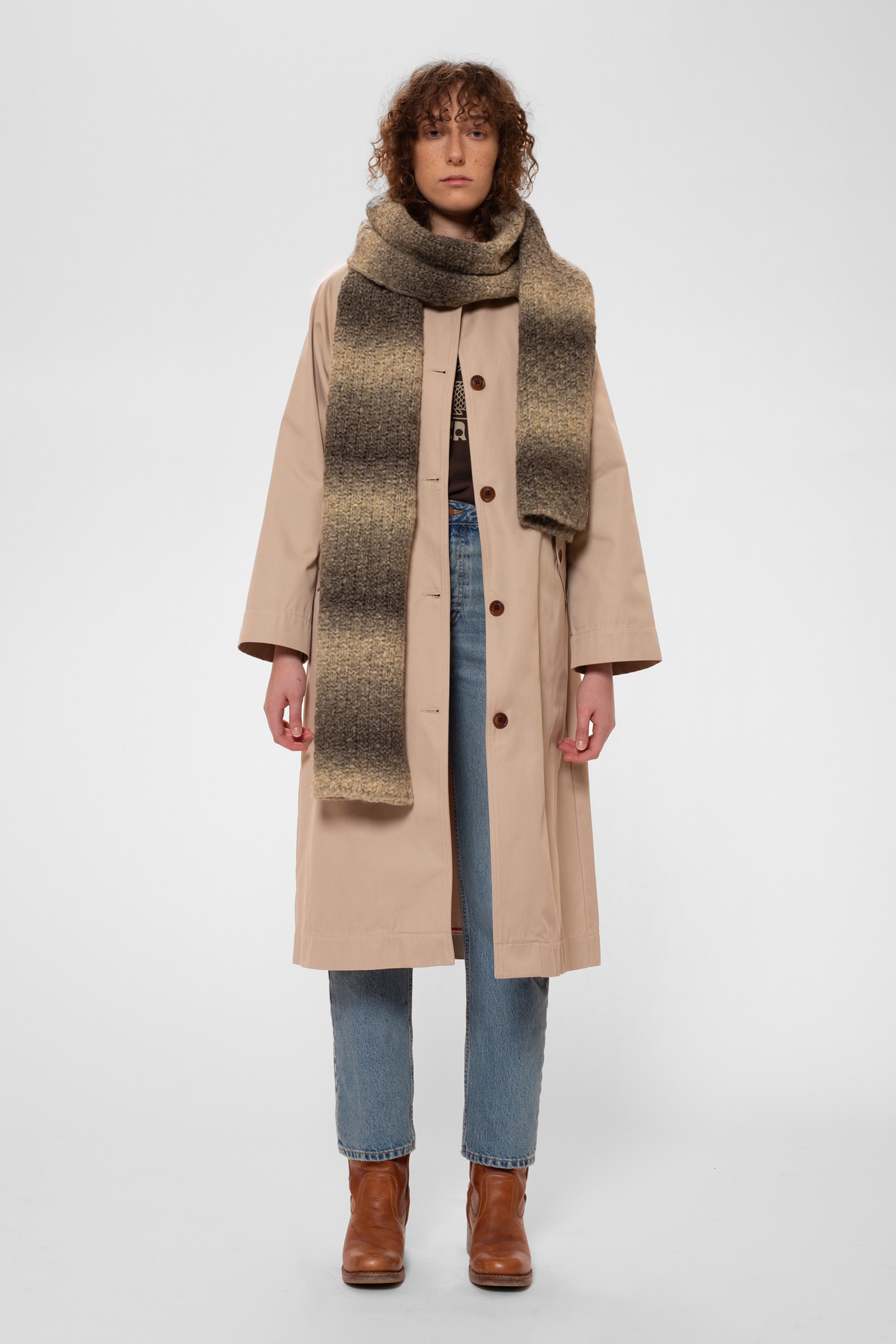 ODA KNITTED SCARF MULTI 1