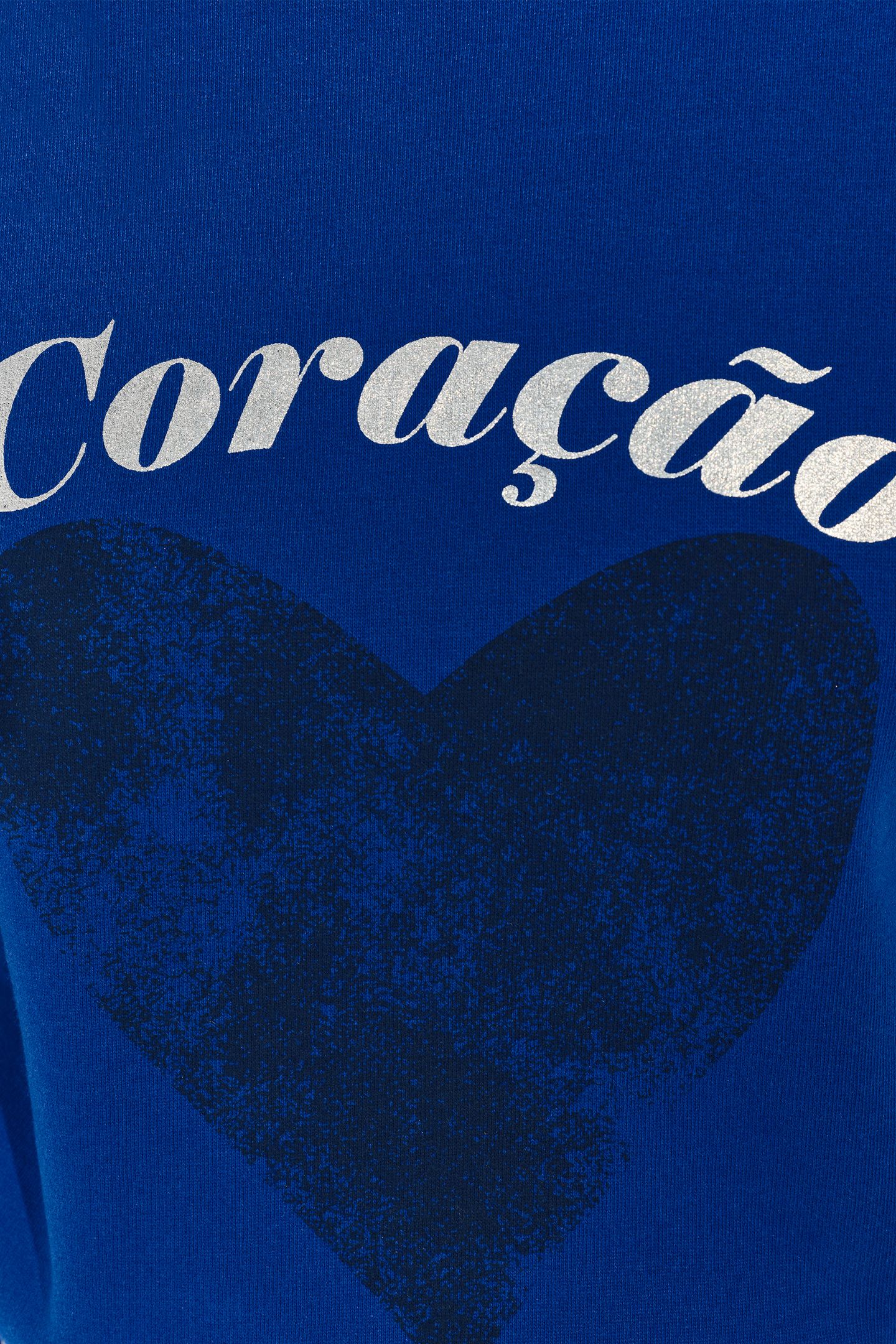 MIDI - METALLIC MESSAGE BLUE SWEATSHIRT WITH HEART 7