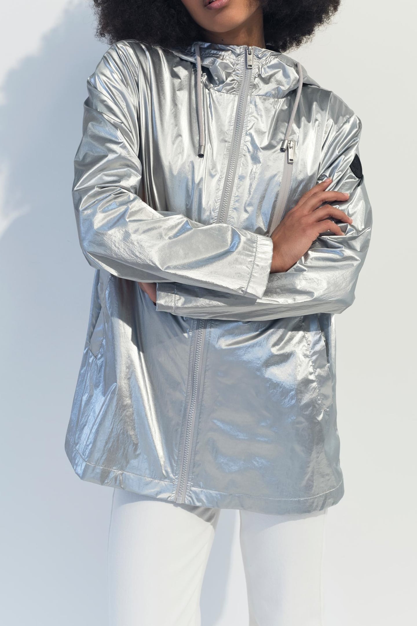 DUARTE - SILVER HOODED PARKA 2