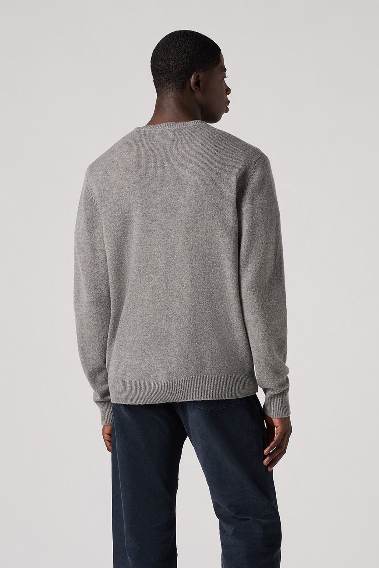 V NECK HM SWEATER MID TONE GREY HEATHER 4