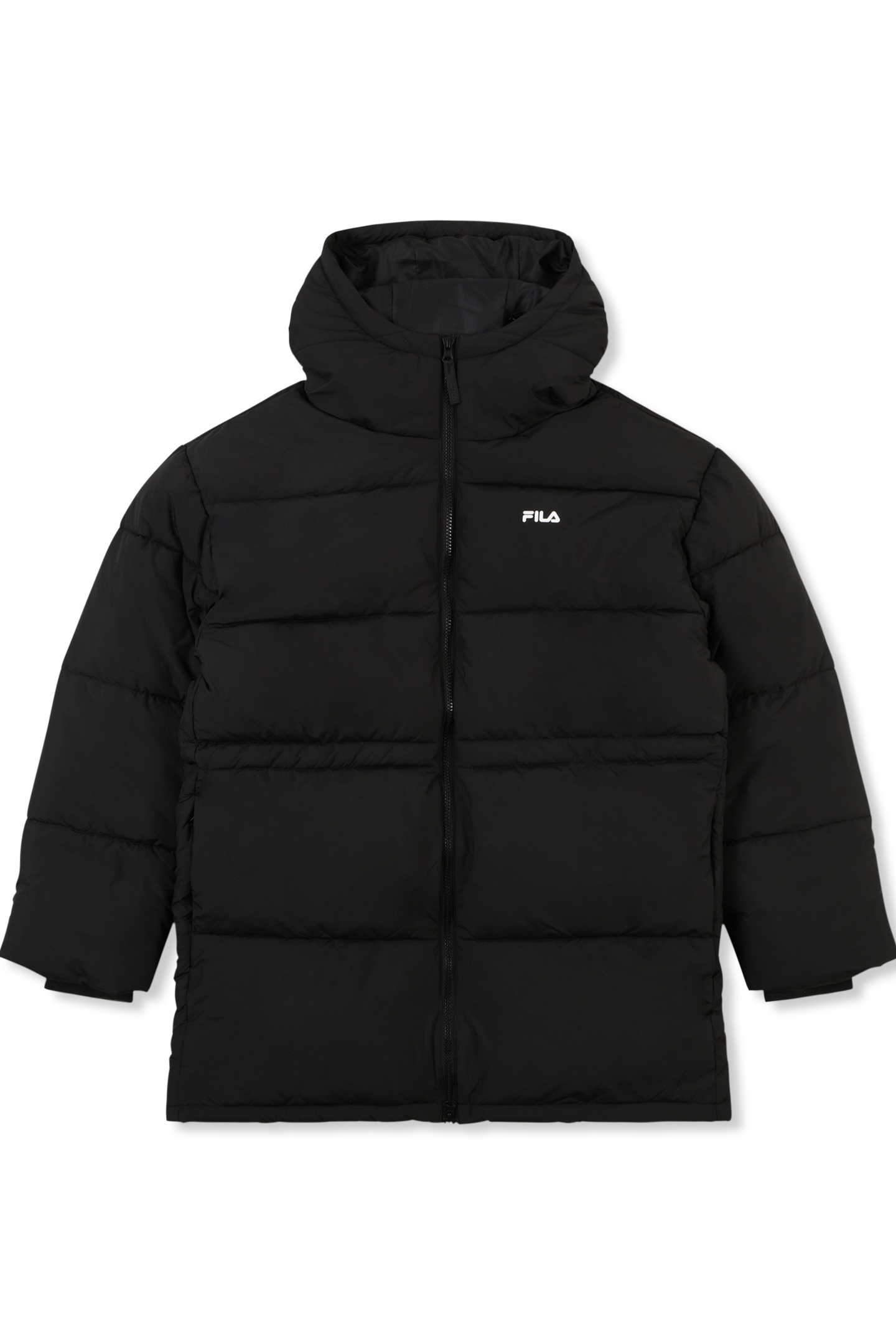 ALBA RELAXED MID HOODED PUFFER JACKET BLACK 5
