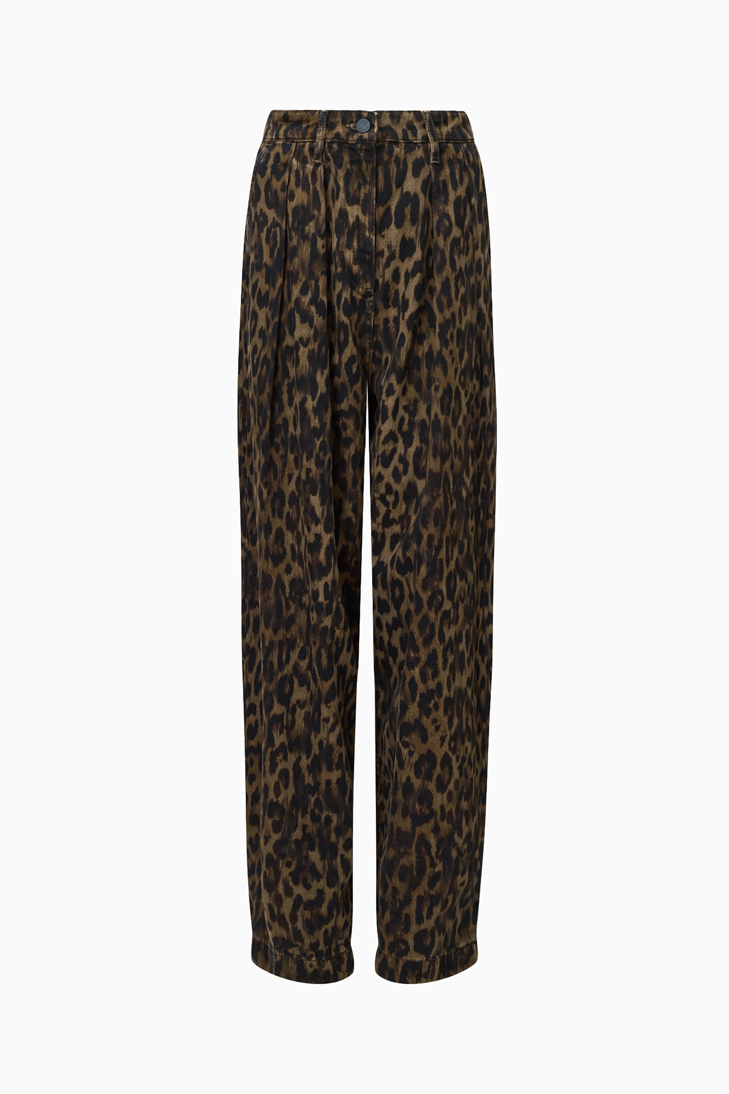 BECCA DENIM TROUSER LEOPARD BROWN 7