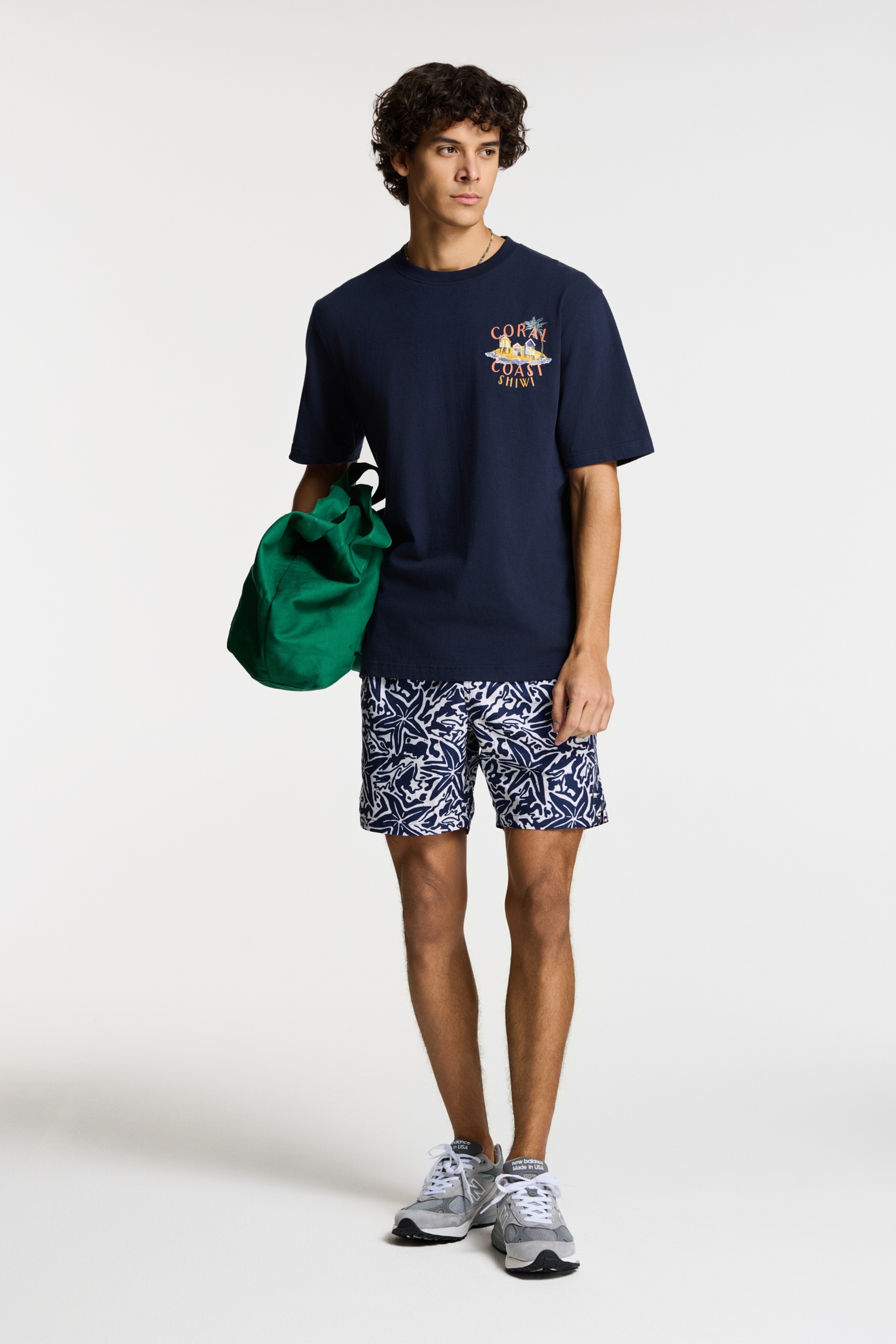 FINN RELAXED T-SHIRT CORAL COAST BLUE DARK NAVY 4