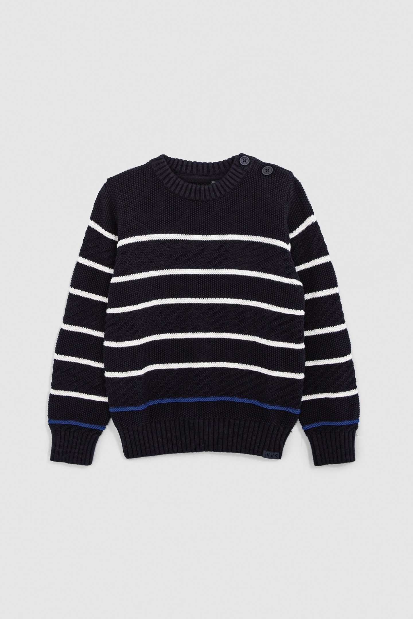 BOY'S ORGANIC COTTON FANCY KNIT SAILOR SWEATER 1