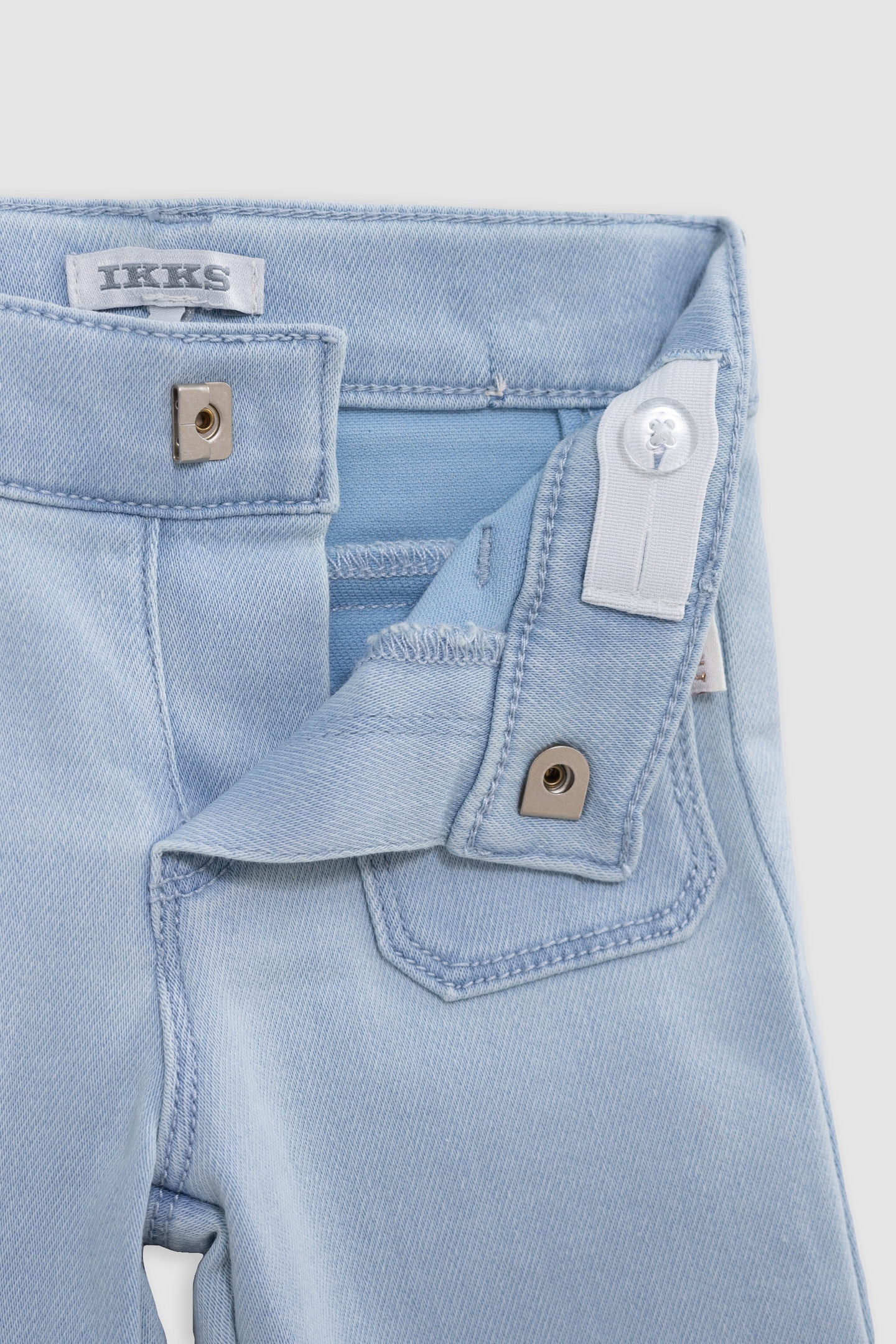 PINK JEANS WITH PALM-TREE PRINT SCARF BELT 6