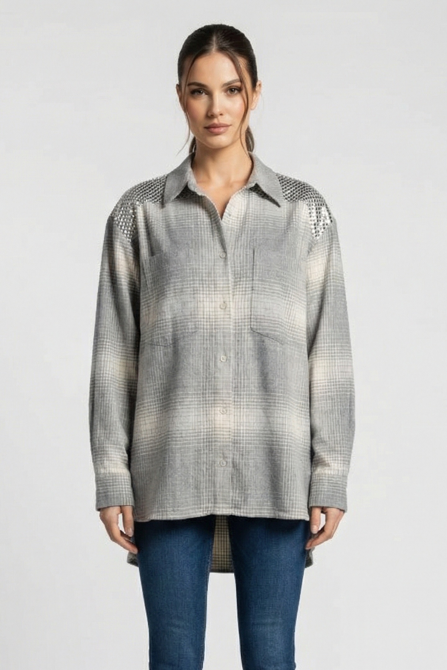 JOYE SHIRT LIGHT GREY 1