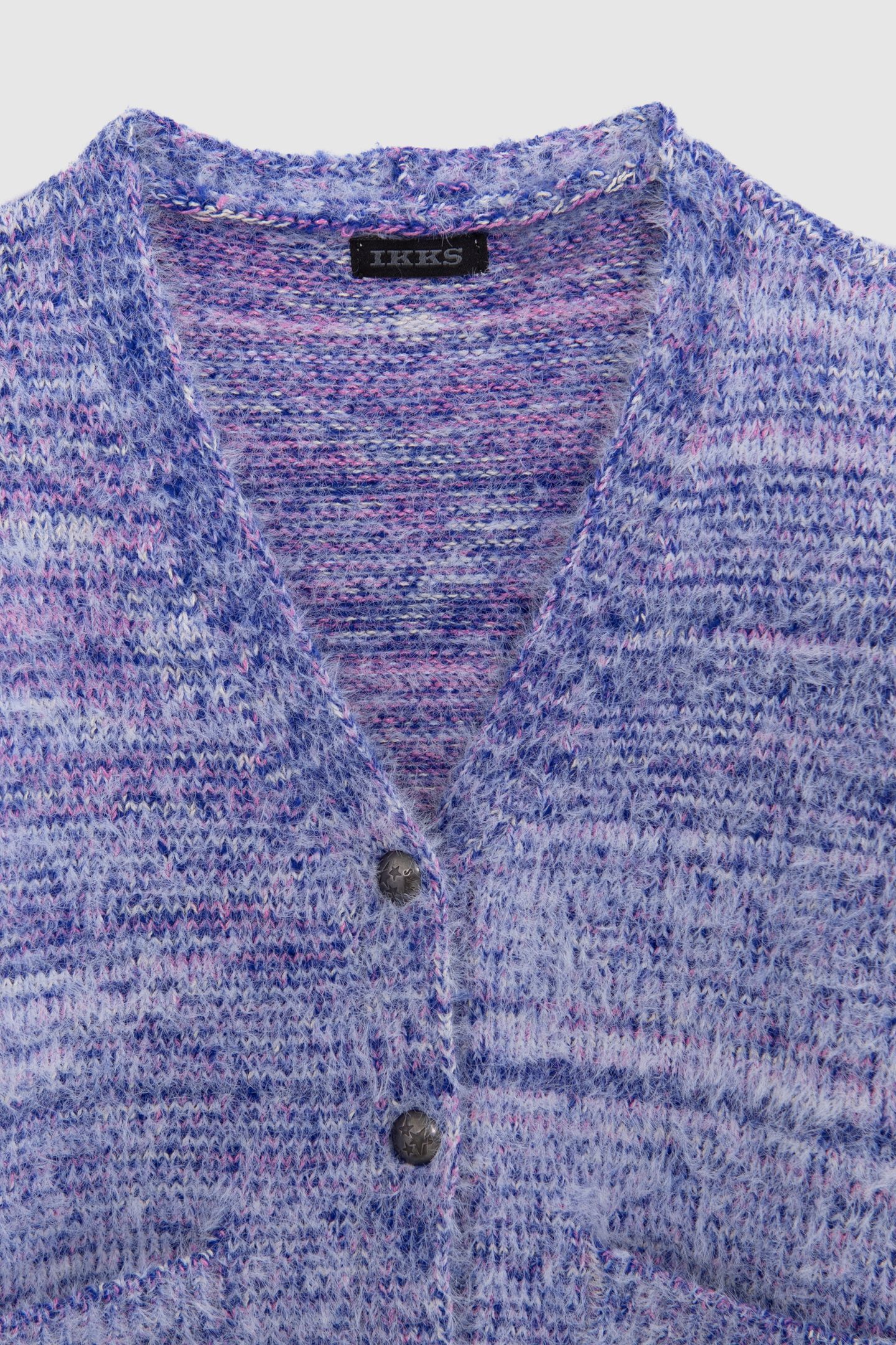GIRL'S BLUE AND PINK KNITTED CARDIGAN 3