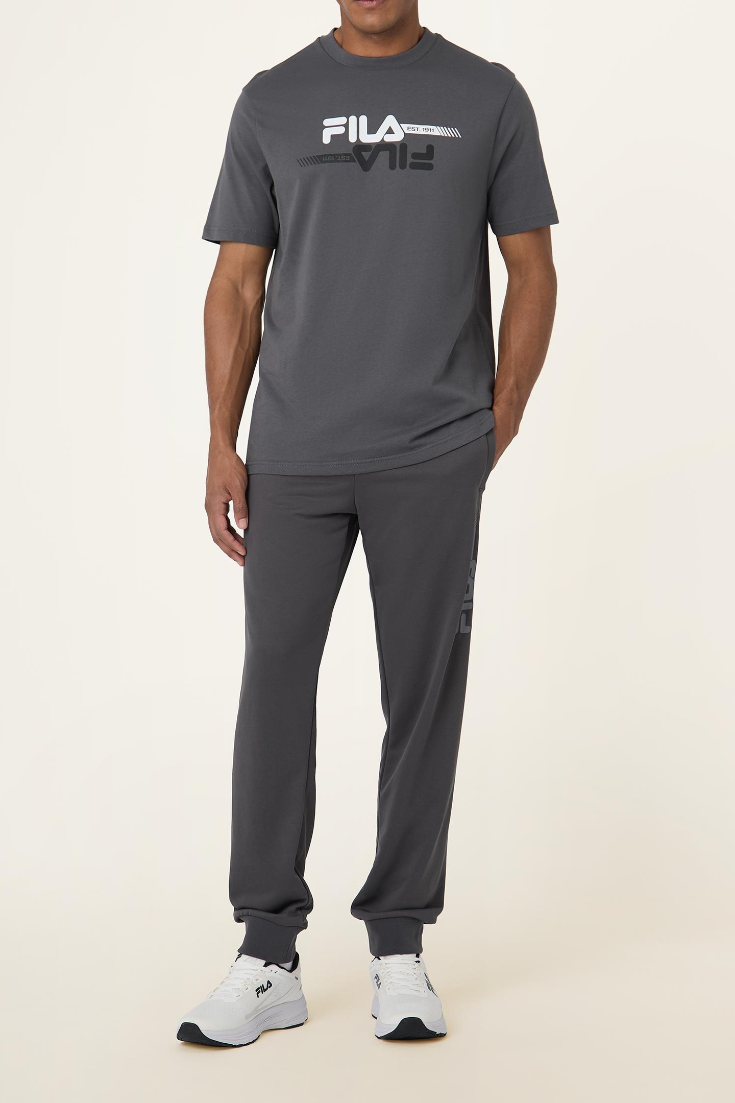 MANTA REGULAR GRAPHIC SWEATPANTS DARK SHADOW 2