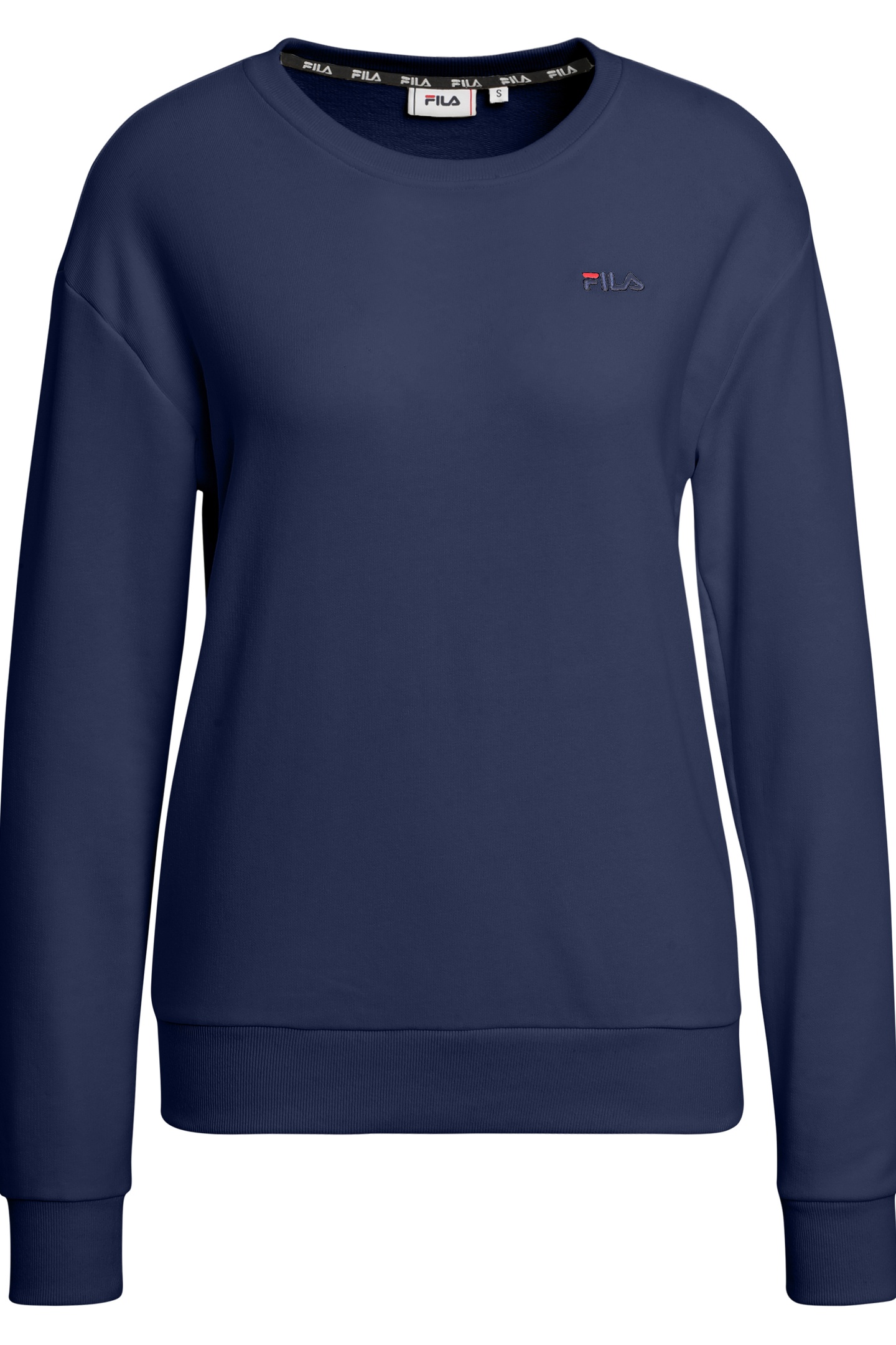 BANTIN SLIGHTLY CROPPED CREW SWEAT MEDIEVAL BLUE 1