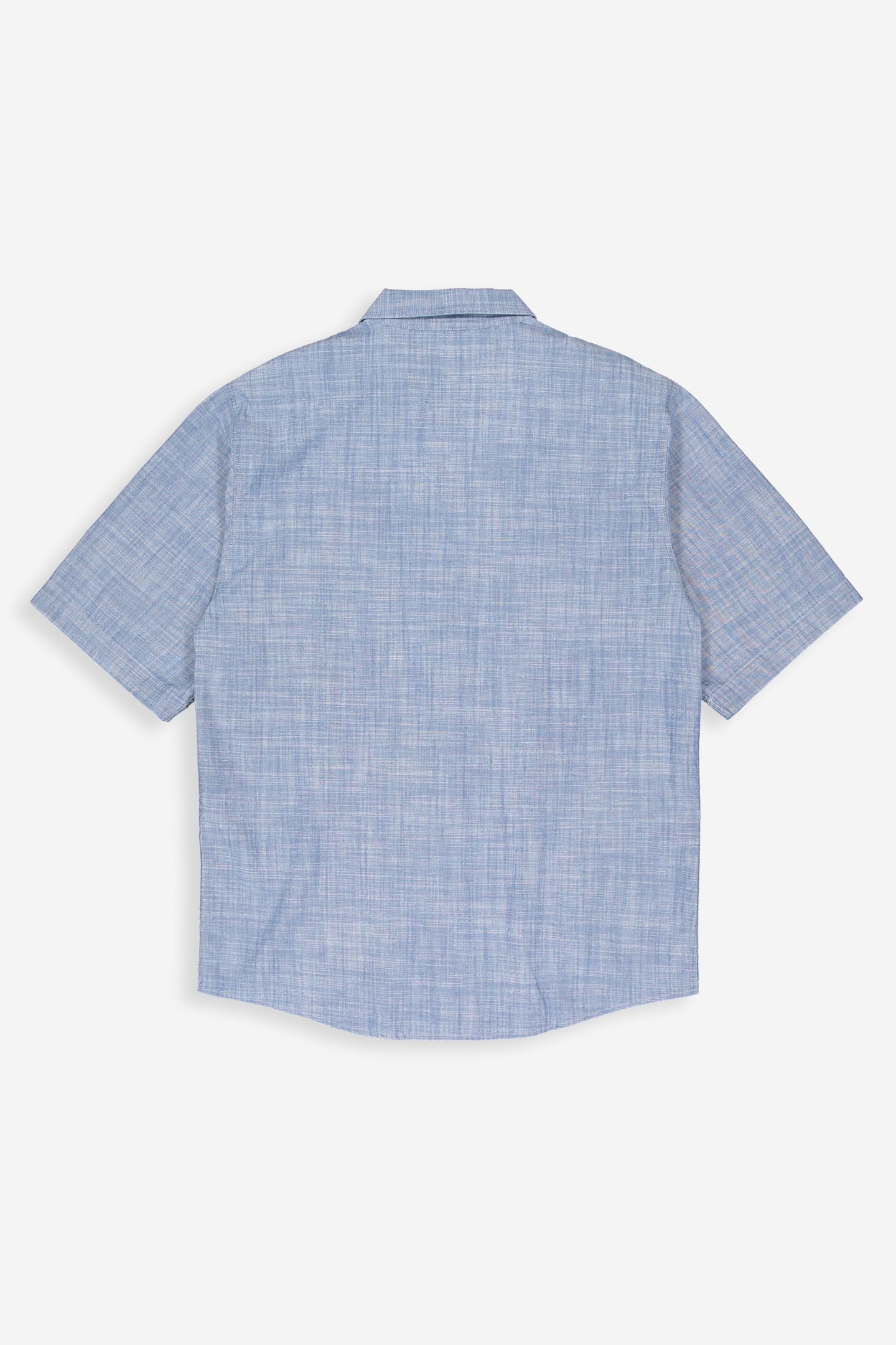 ANTHONY RESORT CHAMBRAY SHIRT SS SHARK BLUE 4