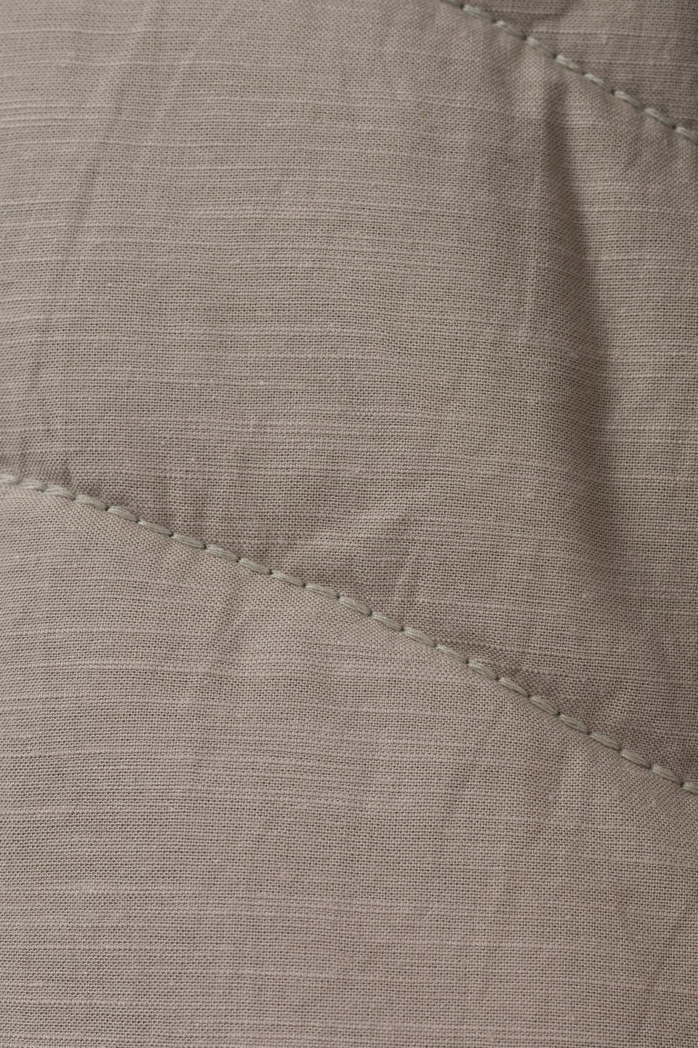 KHAKI QUILTED JACKET WITH MAXI BACK EMBROIDERY 8