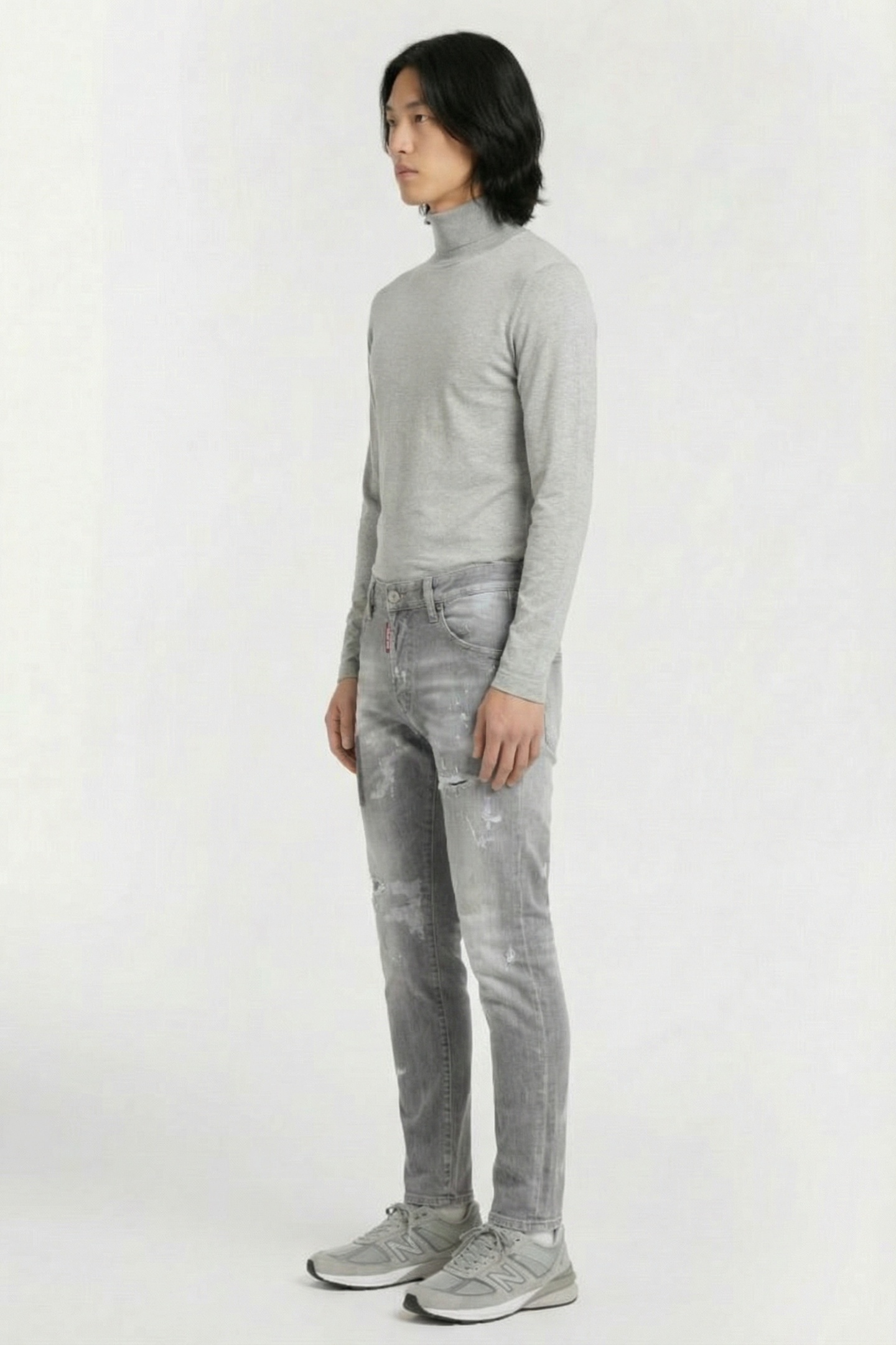 JEANS 5 POCKETS GREY 3