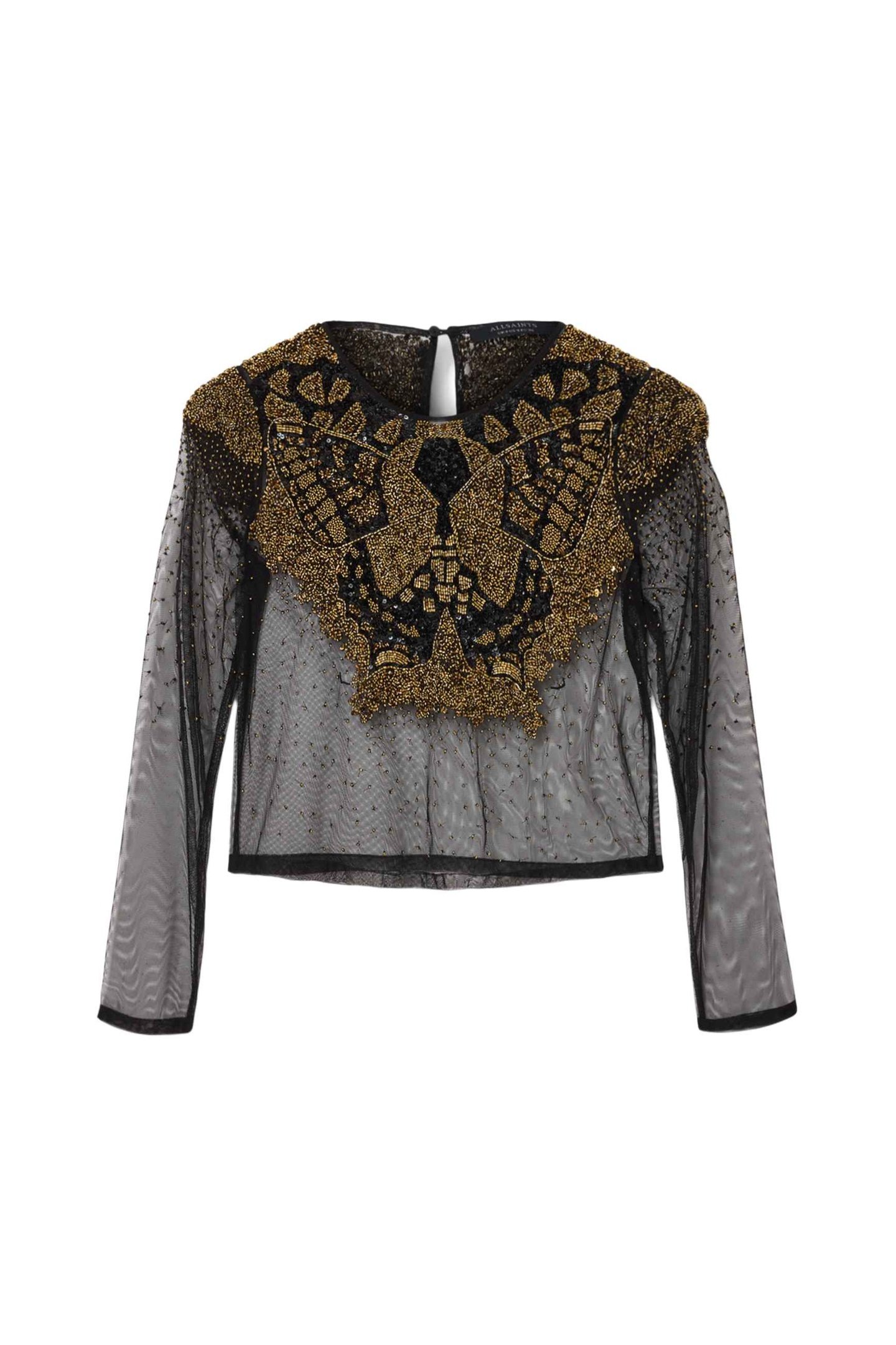 GRETA EMB TOP BLACK/GOLD 5