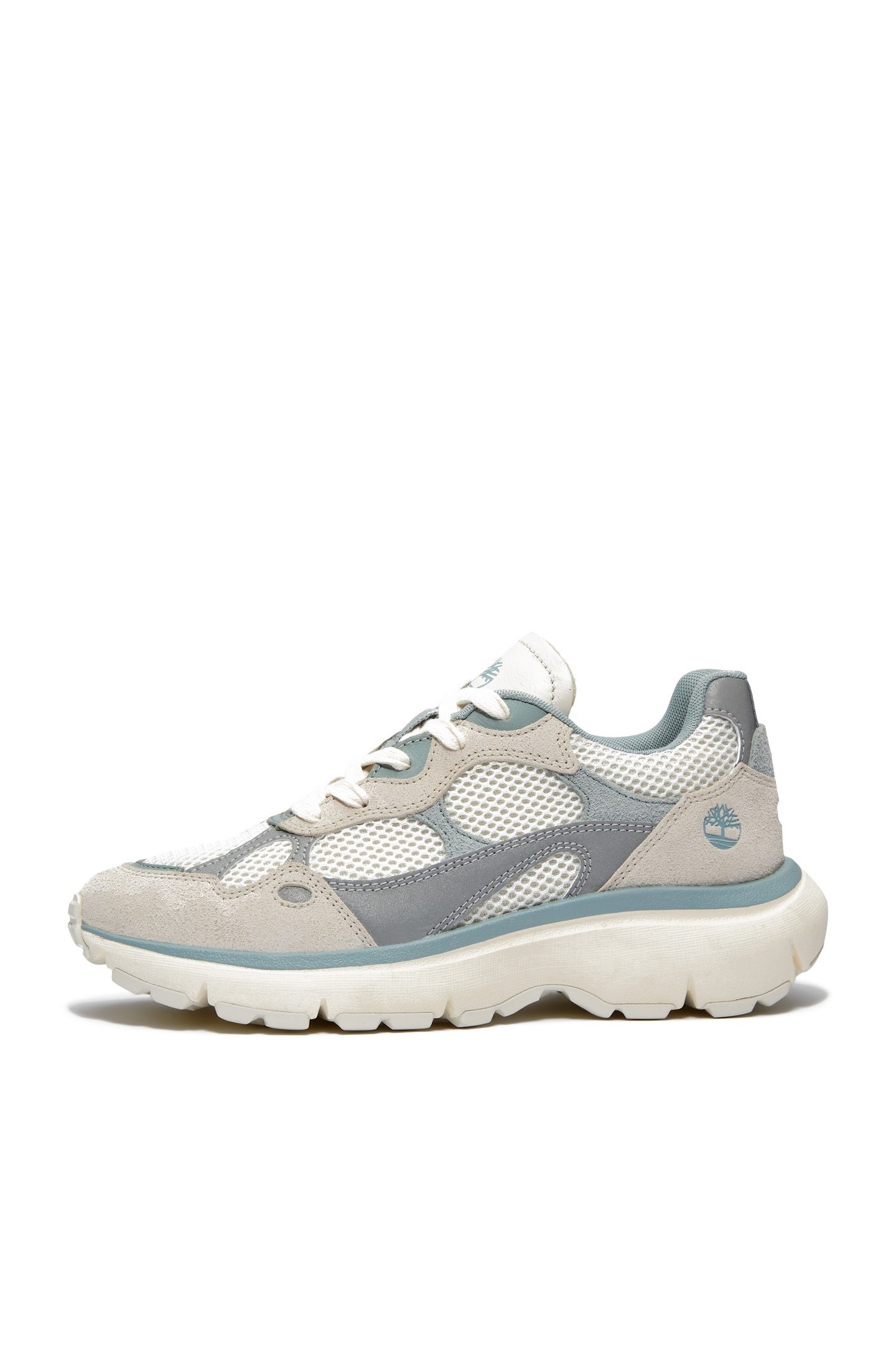 HAZEL LANE LOW LACE UP SNEAKER NATURAL MESH LIGHT BLUE 7