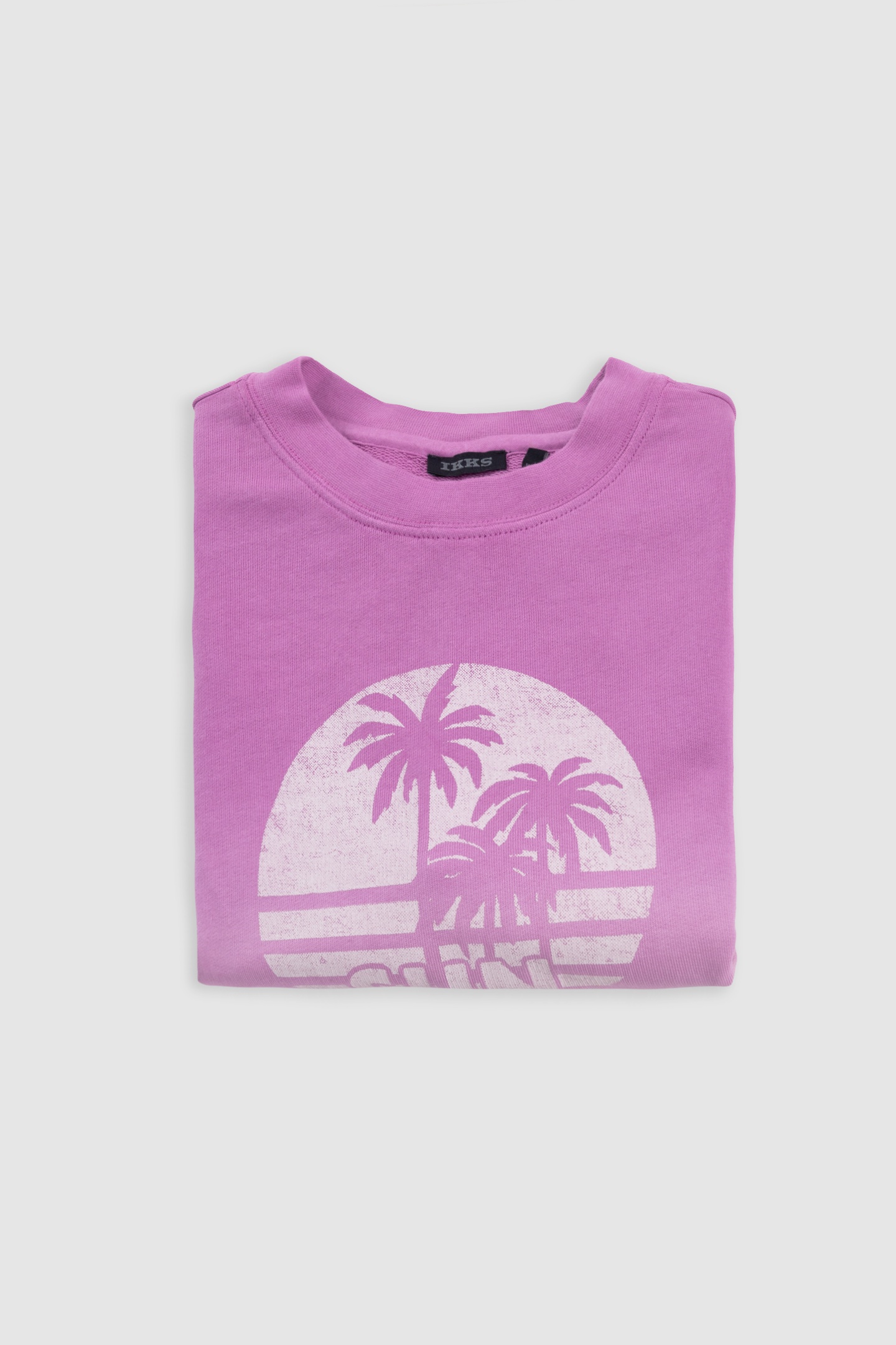 PURPLE SLEEVELESS DEEP DYE SWEATSHIRT WITH MESSAGE 4