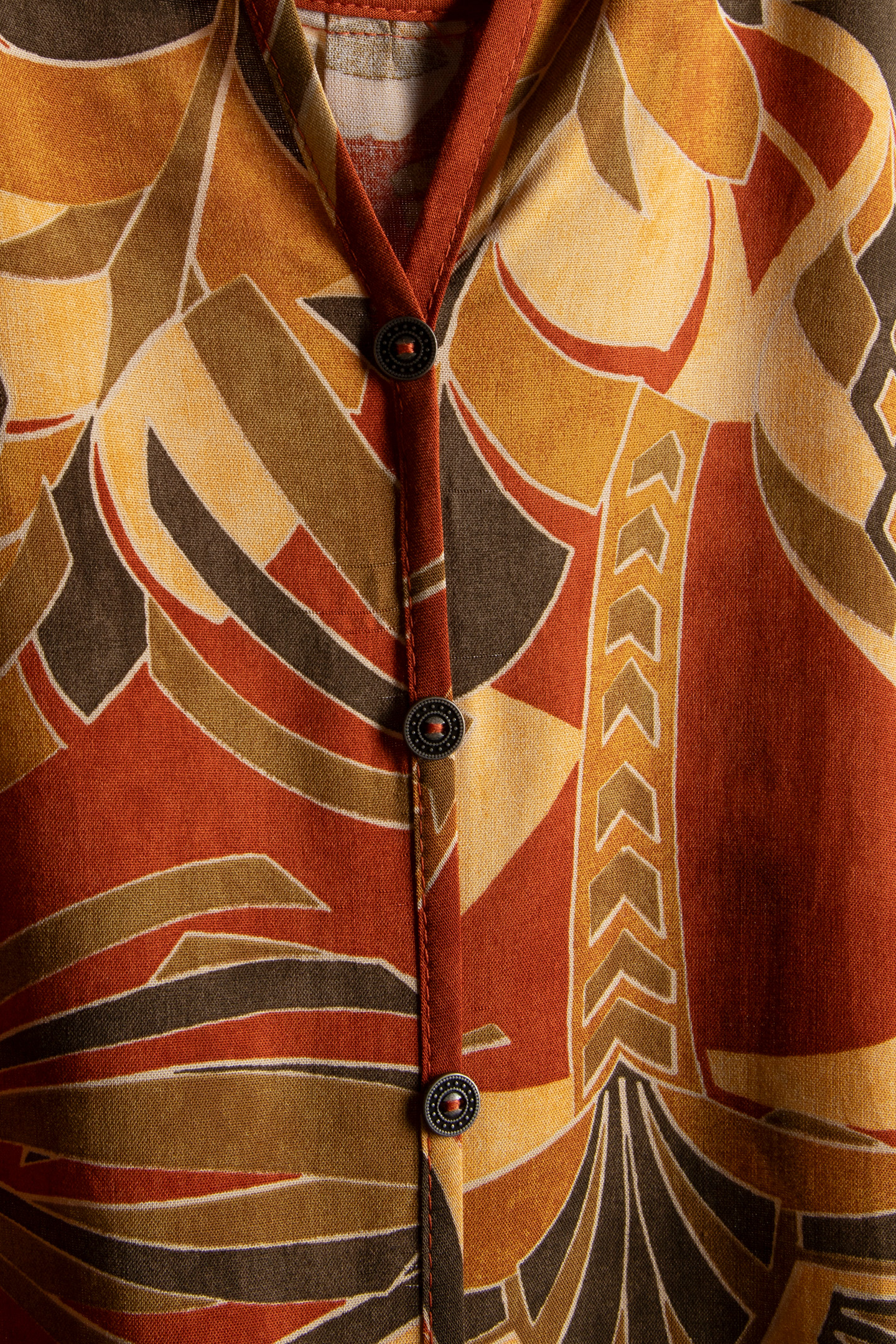 BLOUSE HARPER IN COPPER WITH PALMA PRINT 4