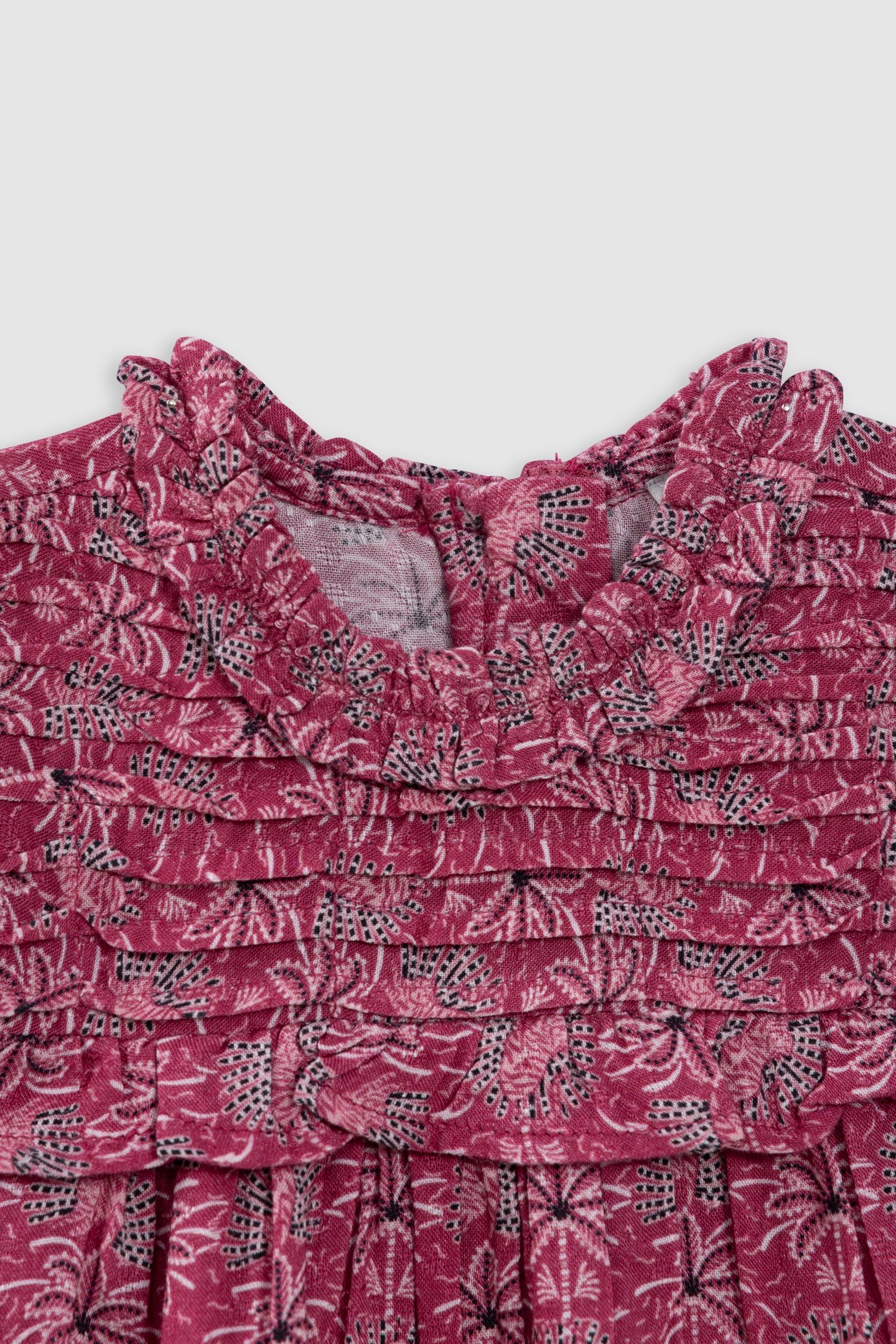 PINK PALM-TREE PRINT DRESS 3