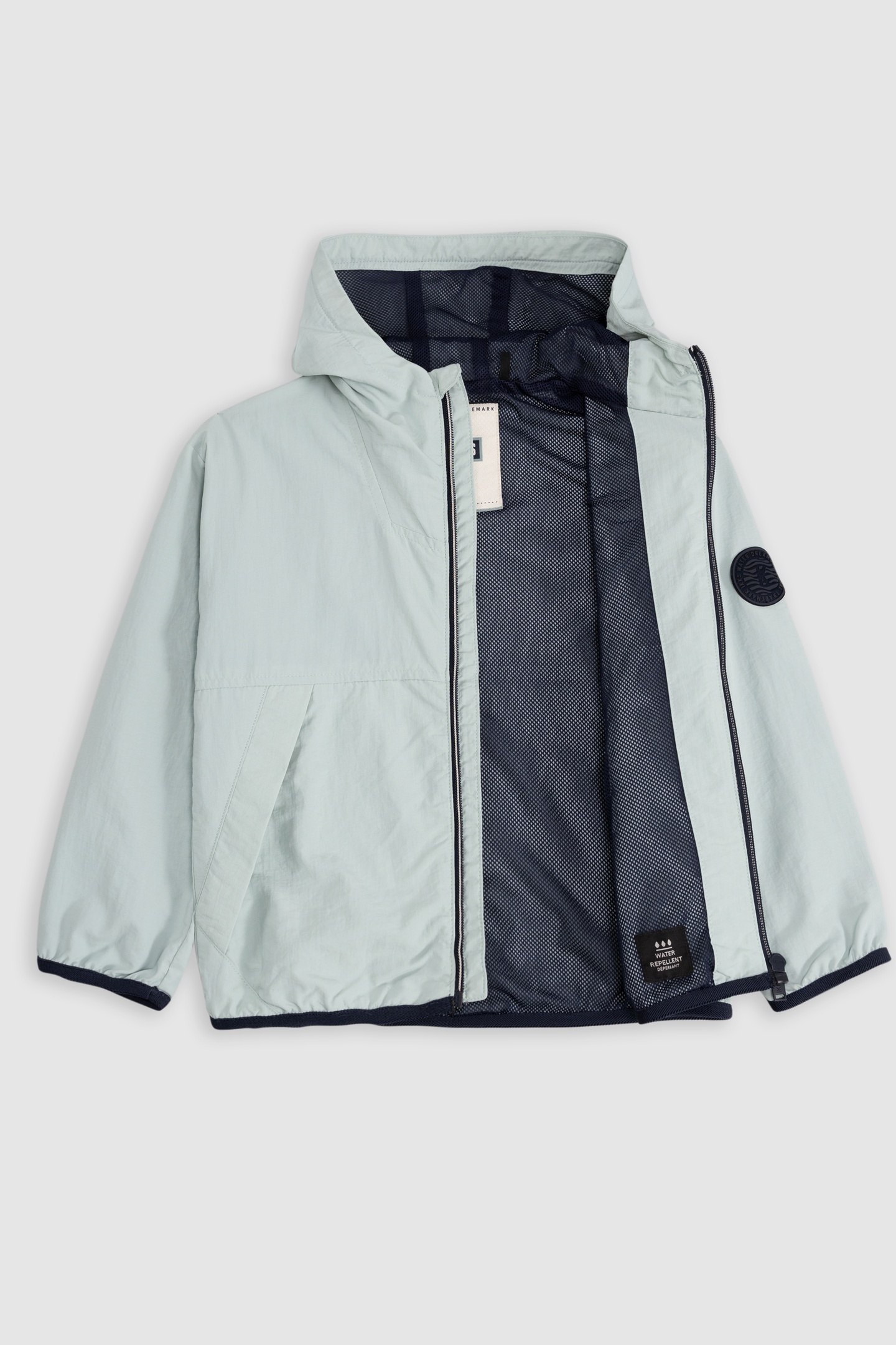 WATER GREEN WINDBREAKER RECYCLED NYLON 3