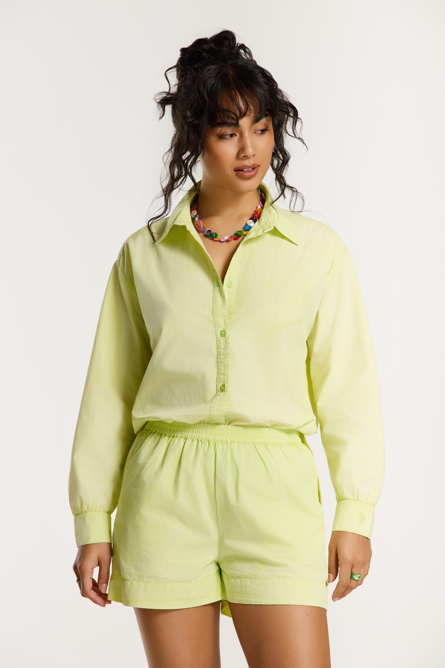 MACIE SHORTS GREEN LIGHT LIME 1