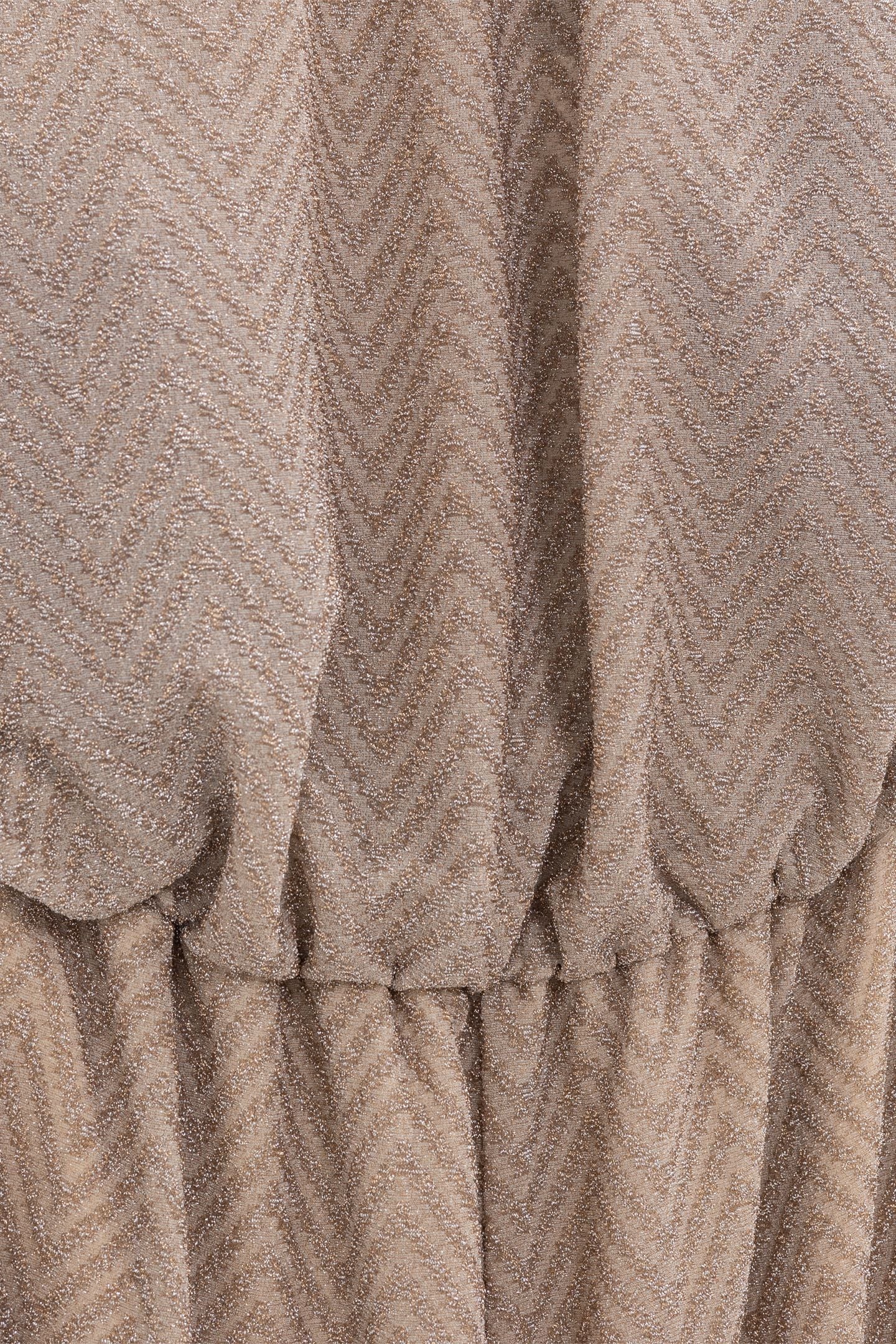 HERRINGBONE PATTERN GOLD JUMPSUIT 4