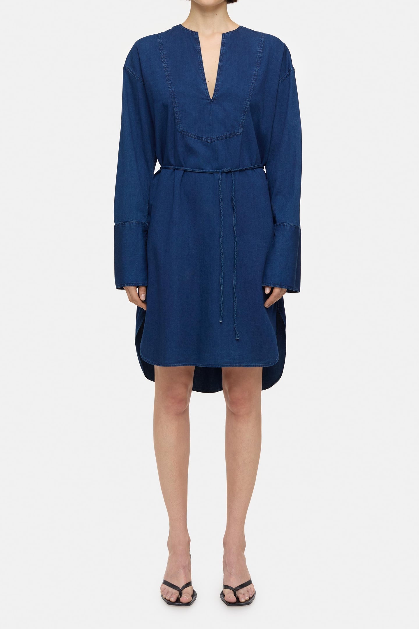 SHIRT DRESS DRESSES DARK BLUE 1