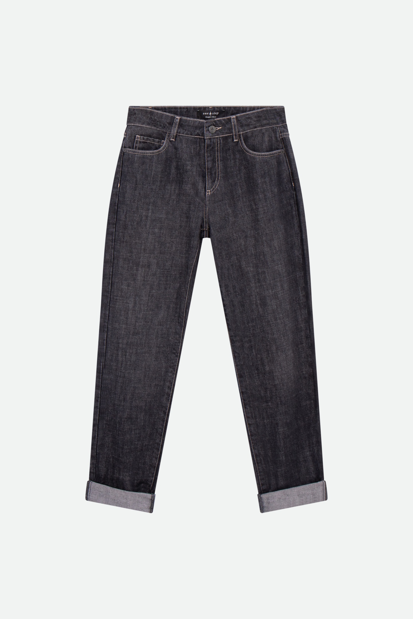 LE CARLA - WATERLESS GREY 7/8 STRAIGHT JEANS 6