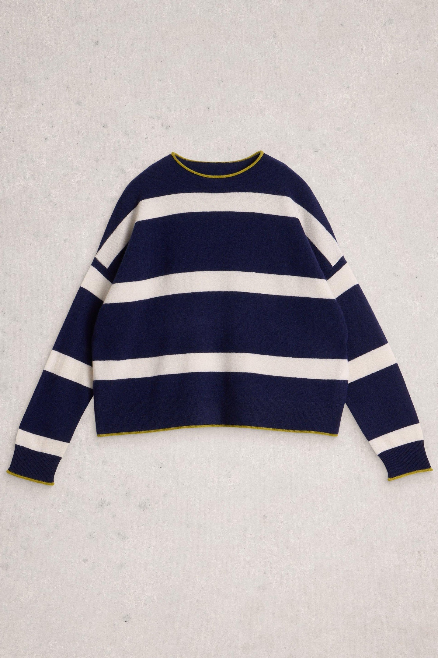 KITTY STRIPE CASHMERE JUMPER NAVY MULTI 3