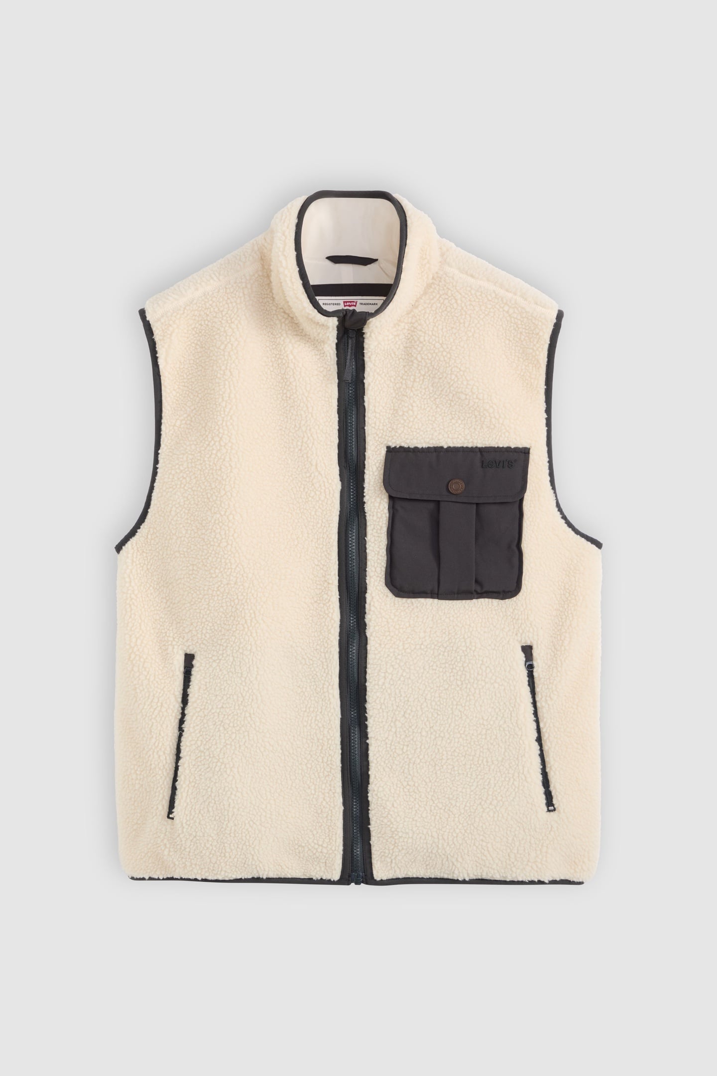 JOONIE SHERPA VEST OATMEAL 4