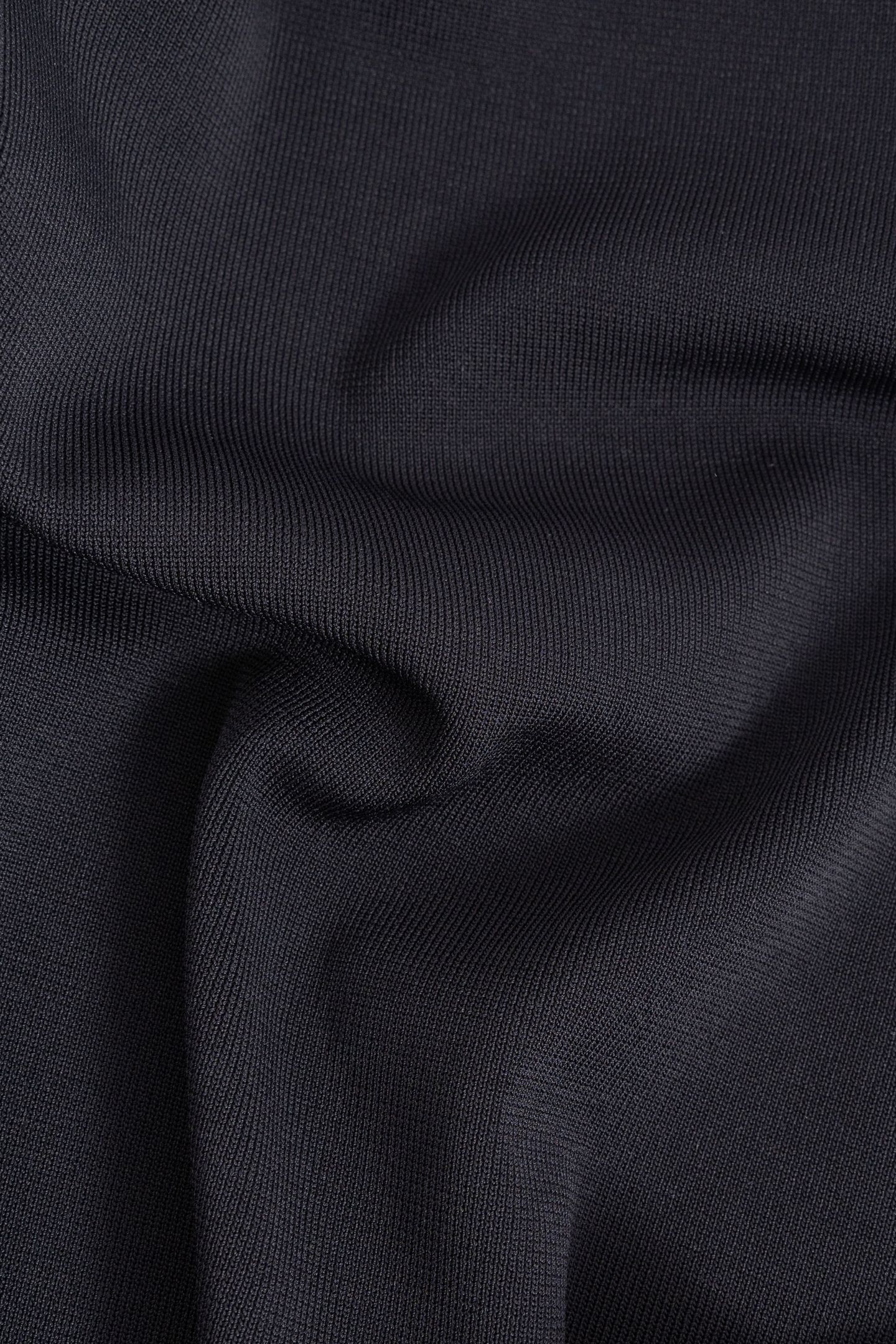 BLACK OPENWORK KNIT DRESS 7