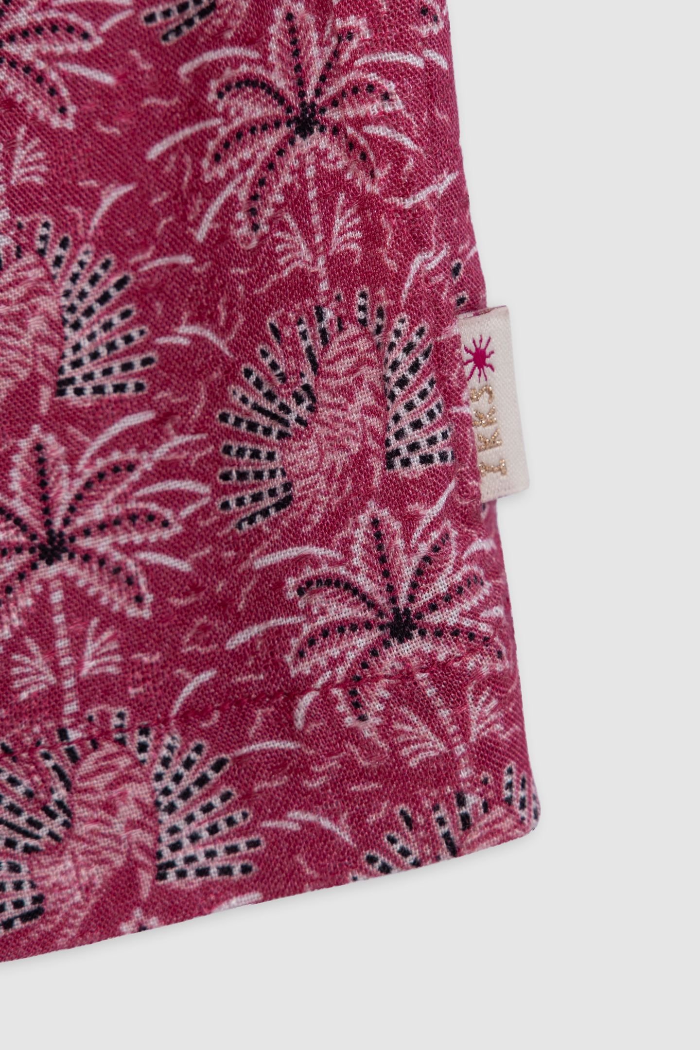 PINK PALM-TREE PRINT DRESS 4