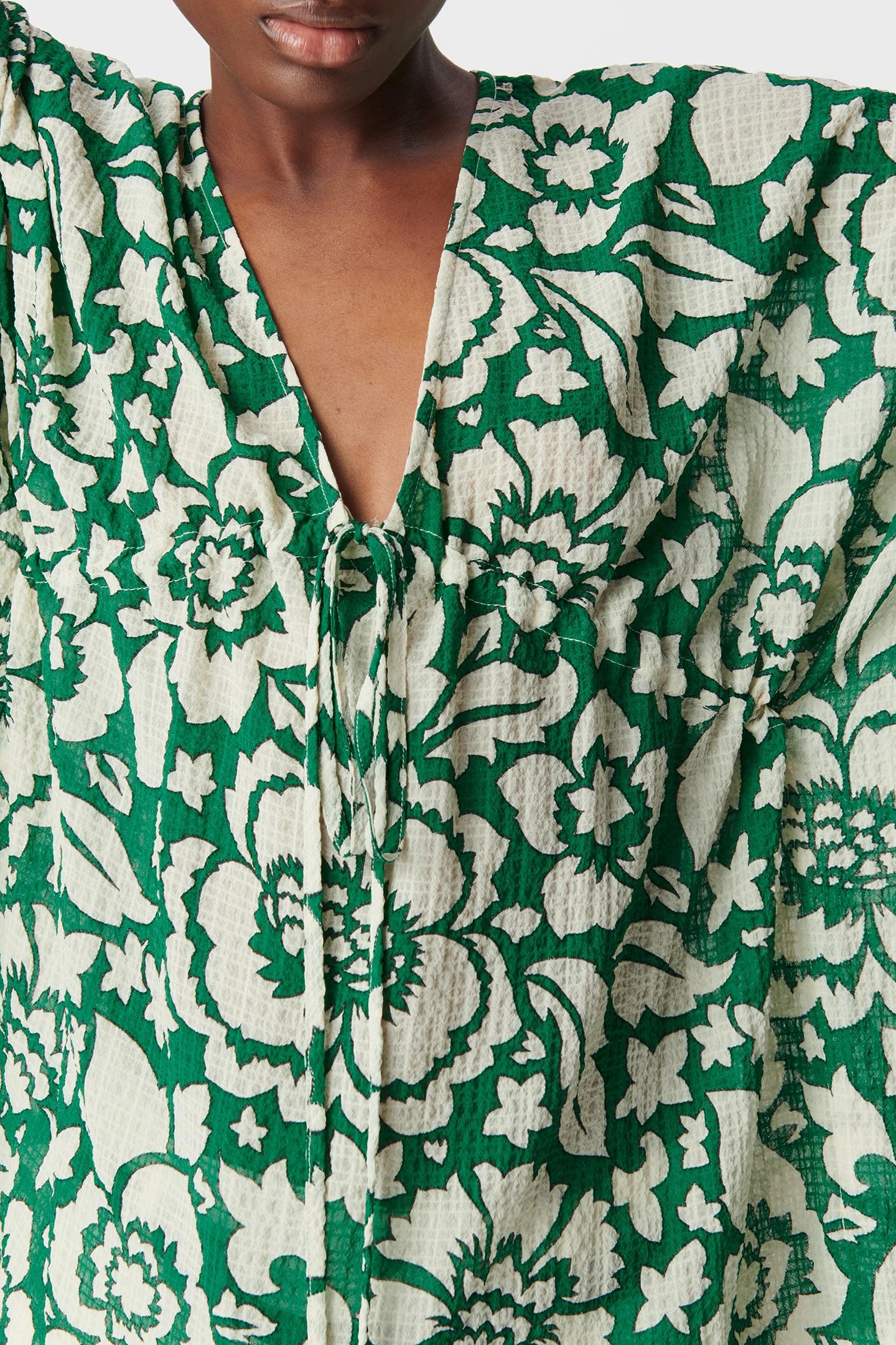GREEN BLOUSE, TROPICAL MAXI PRINT 4