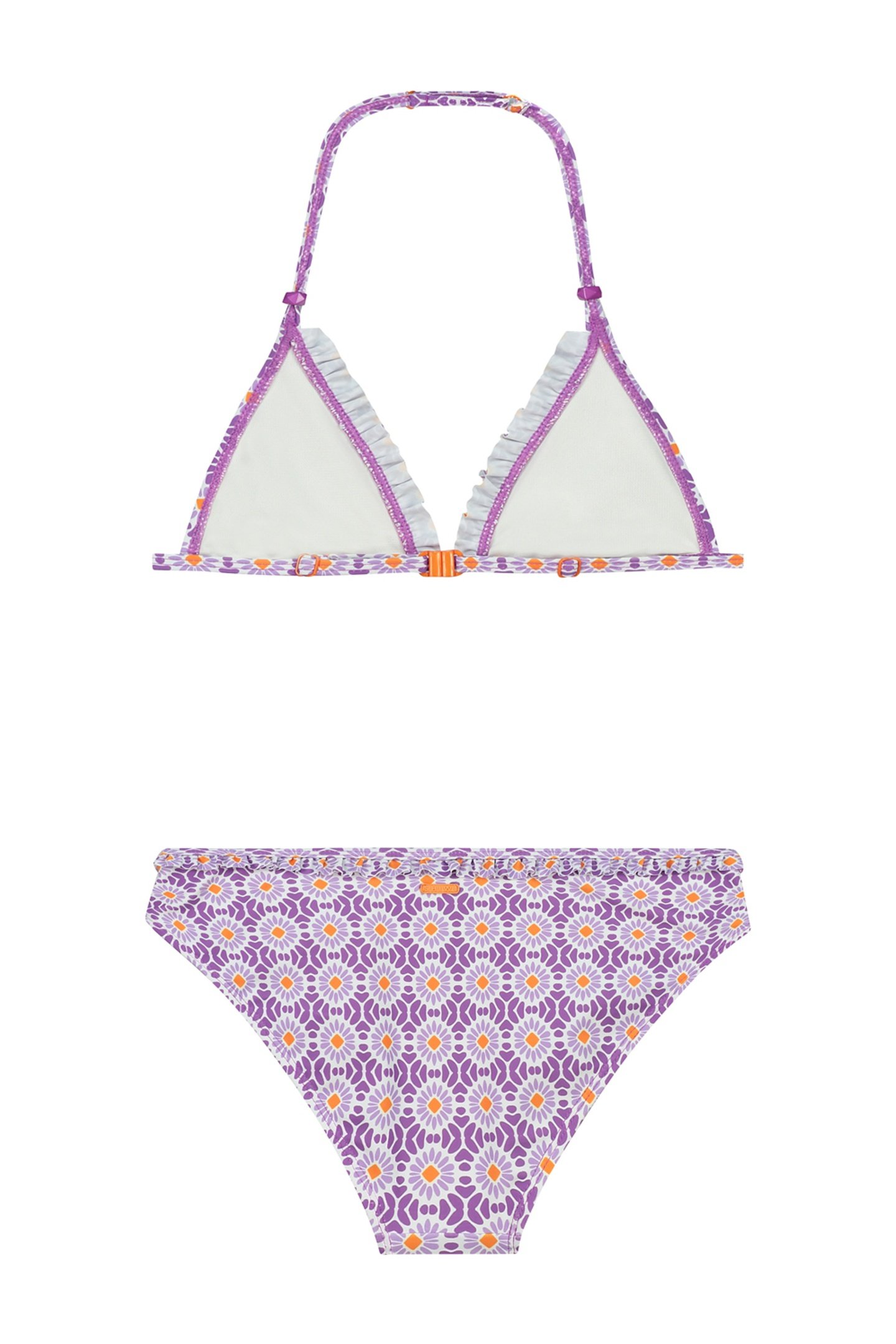 GIRLS LIZZY BIKINI SET PORTO TILE SUMMER PURPLE TILE 2