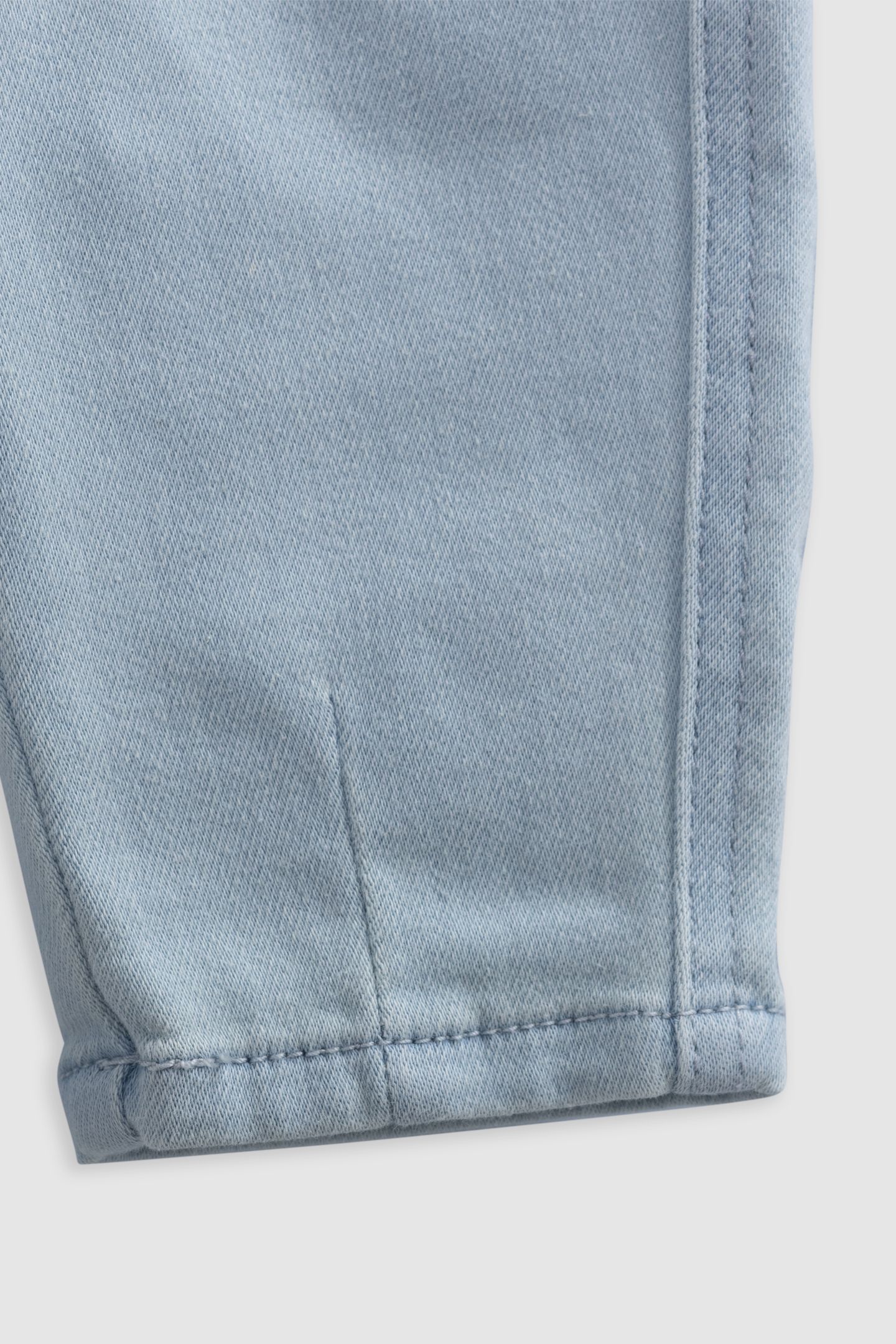 BLUE MAXI JEANS WITH ELASTICATED WAISTBAND AND POCKETS 4