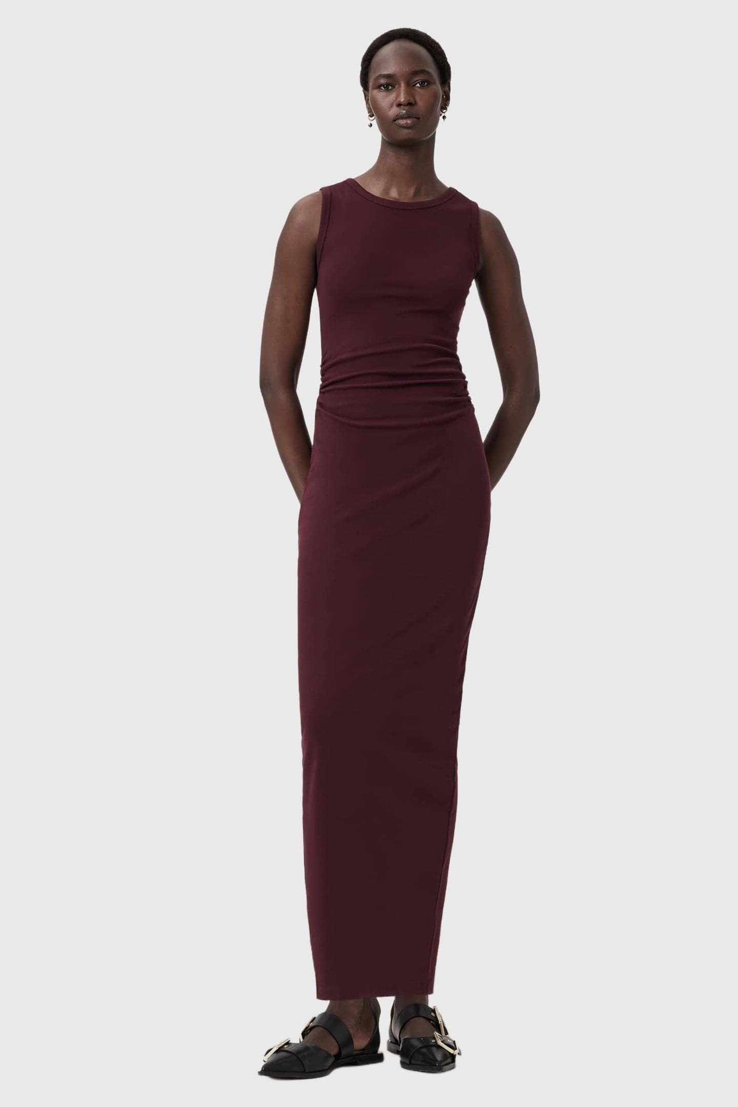 KATARINA DRESS OXBLOOD RED 1