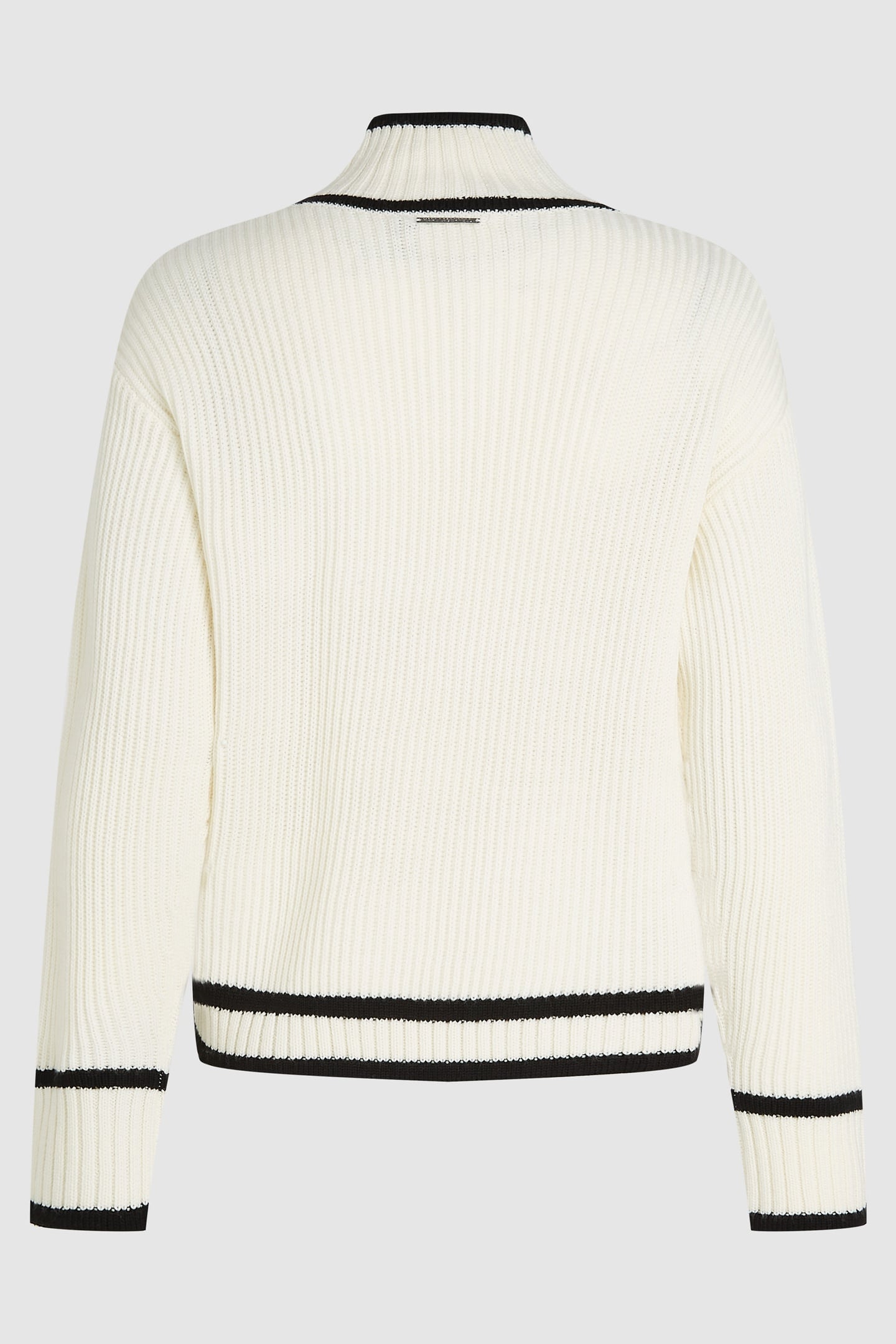 WHITE SOUTACHE AUTOGRAPH KNIT 5