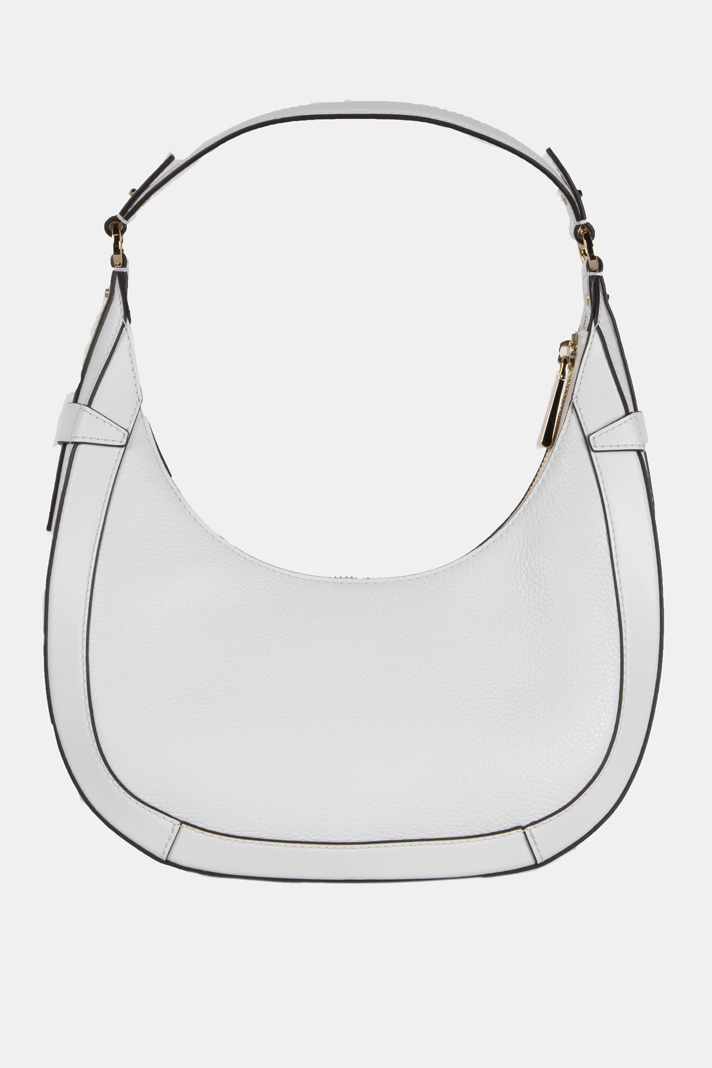 SMALL CRESCENT SHOULDER BAG OPTIC WHITE 4