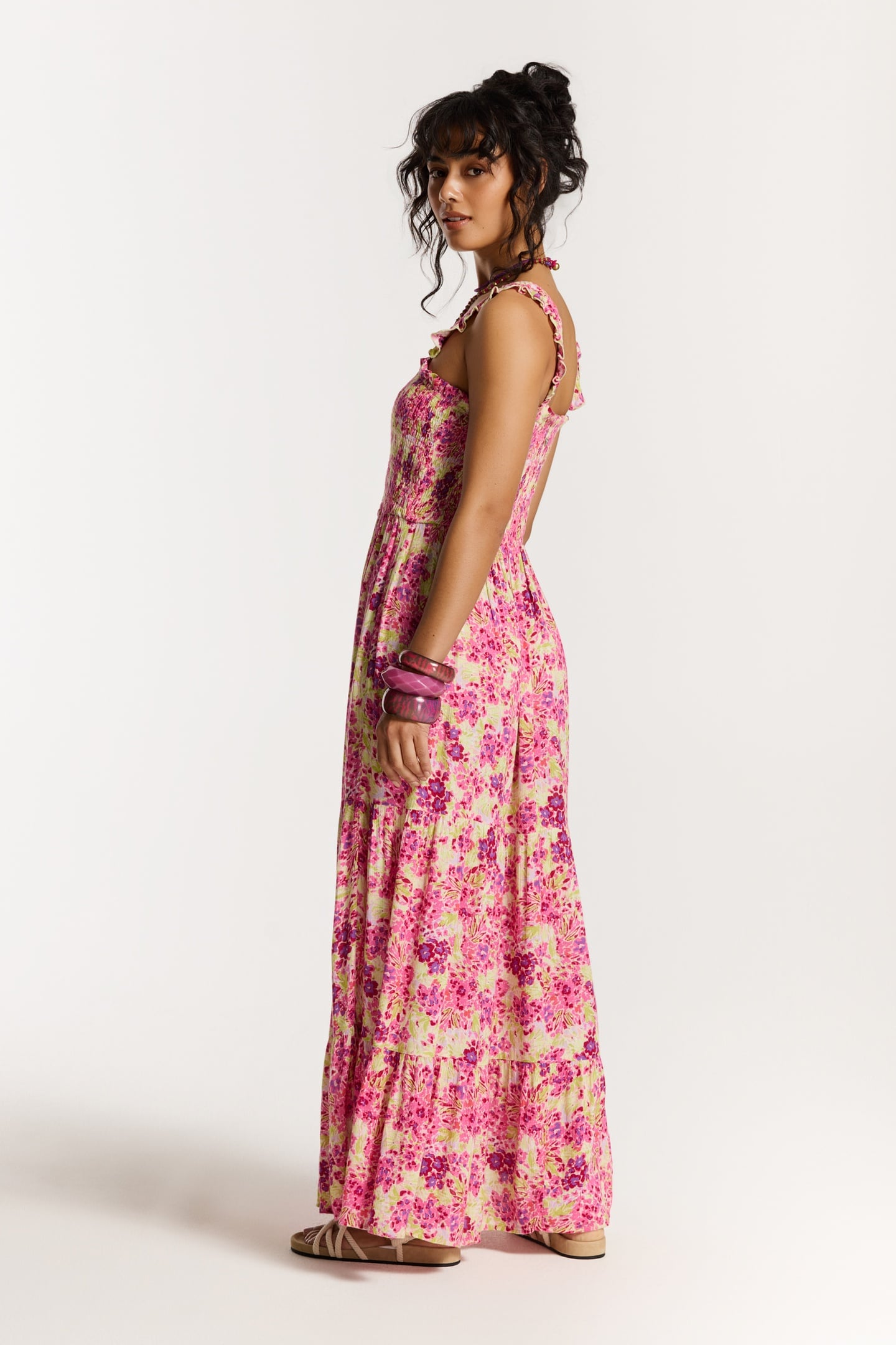 SEYCHELLES DRESS FLOWER FIELDS PINK FLOWER FIELDS 4