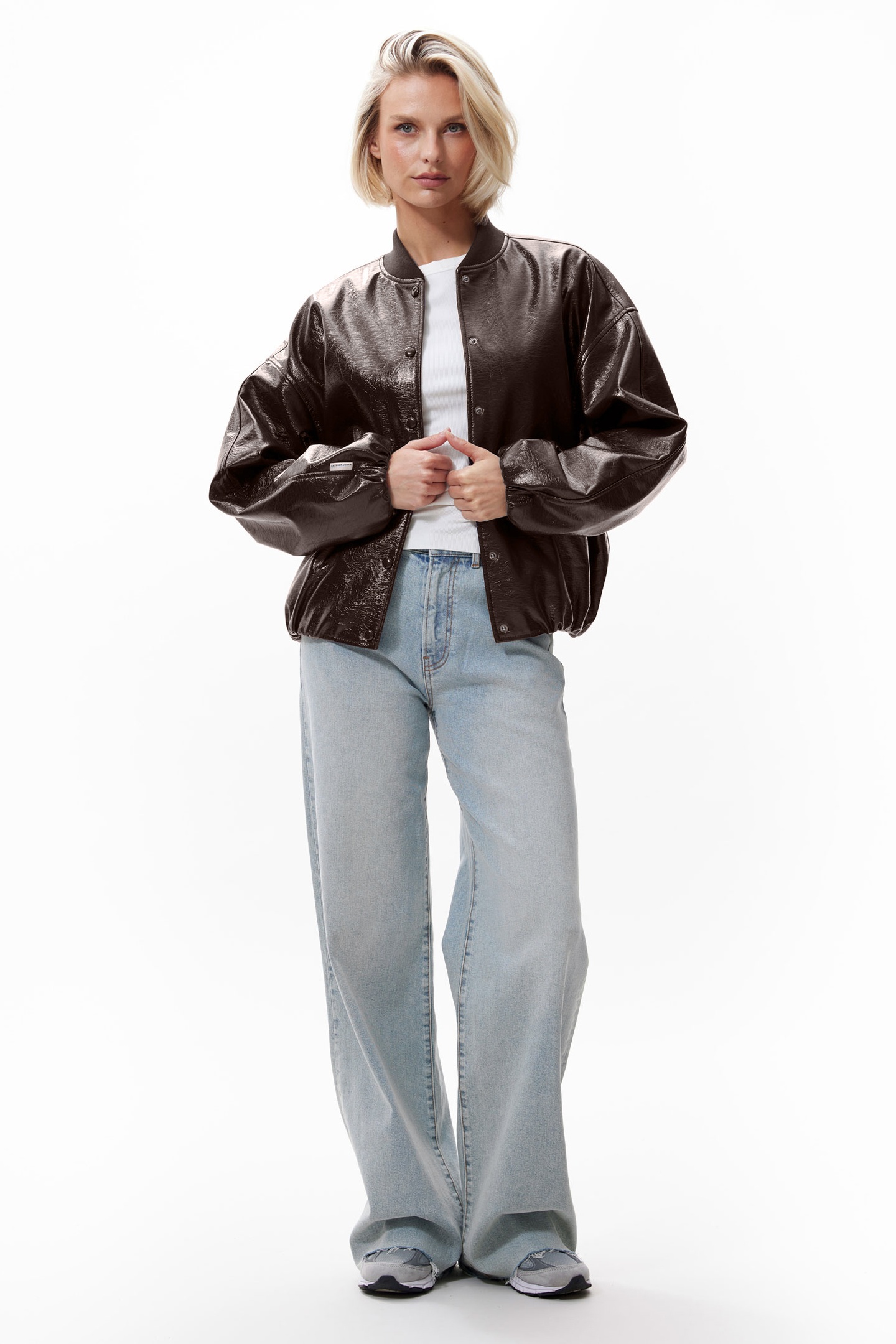 TUCK IN VARSITY JACKET SHAVED CHOCOLATE 2